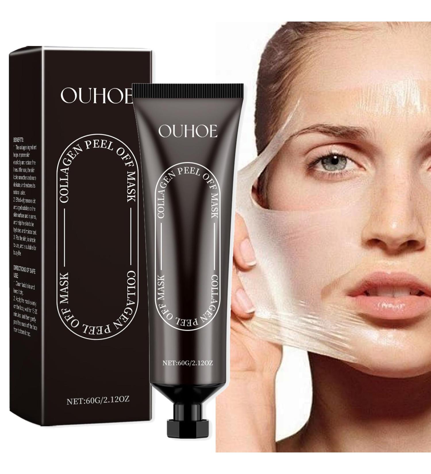 Collagen Face Mask 60g Peel Off Mask Reverse Hydrolyzed Collagen Mask Wrinkle Restoring Peel Off Mask Firming & Gloss Korean Skin Care for face - Buy Online on GoSupps.com