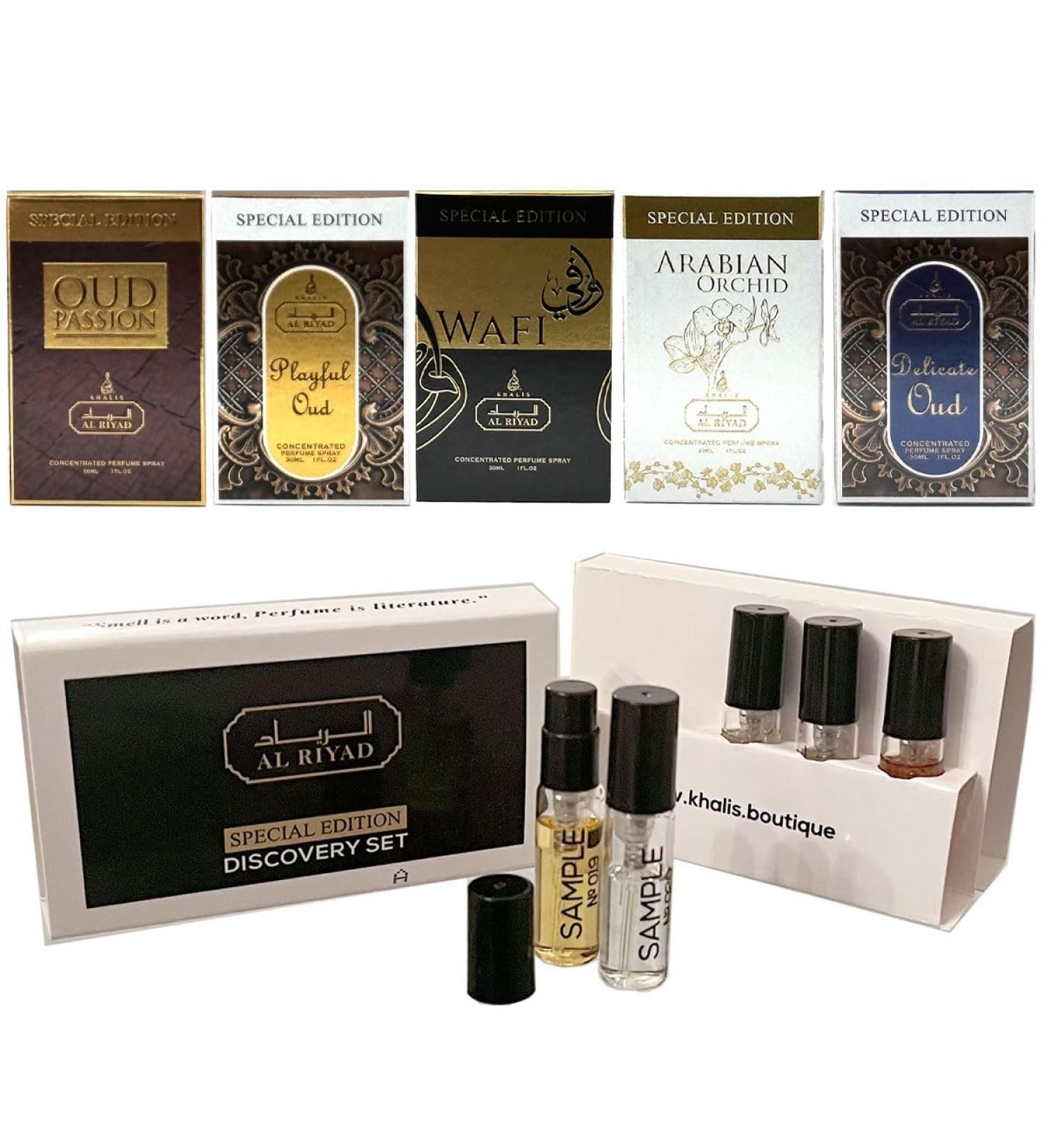 Maison d'Orient Alriyad Special Edition Unisex Spray Parfum Travel Size Discovery Set (Special Edition 5 Vials) Perfume Sampler Gift Set. - Buy Online on GoSupps.com