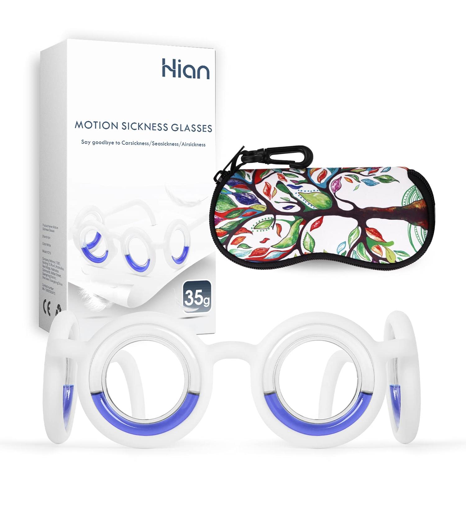 Hion Anti-Motion Sickness Smart Glasses - Portable Nausea Relief for Sport, Travel, Gaming - No Lens Liquid Glasses for Adults or Kids - Buy Online on GoSupps.com