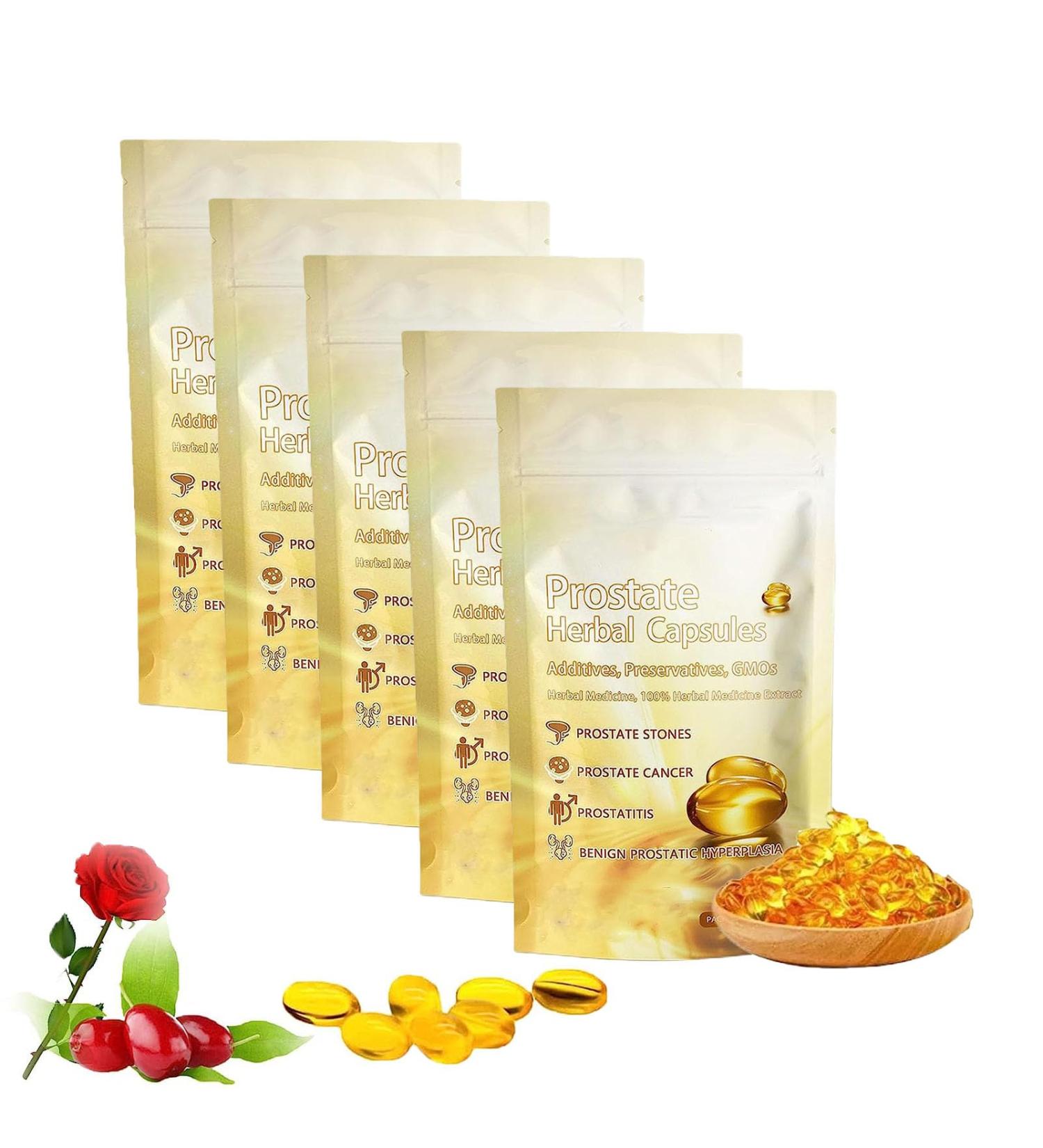 Prostate Natural Herbal Capsules - Support Prostate Health and Reclaim Vitality | PRO Formula (5 Bags) - Buy Online on GoSupps.com