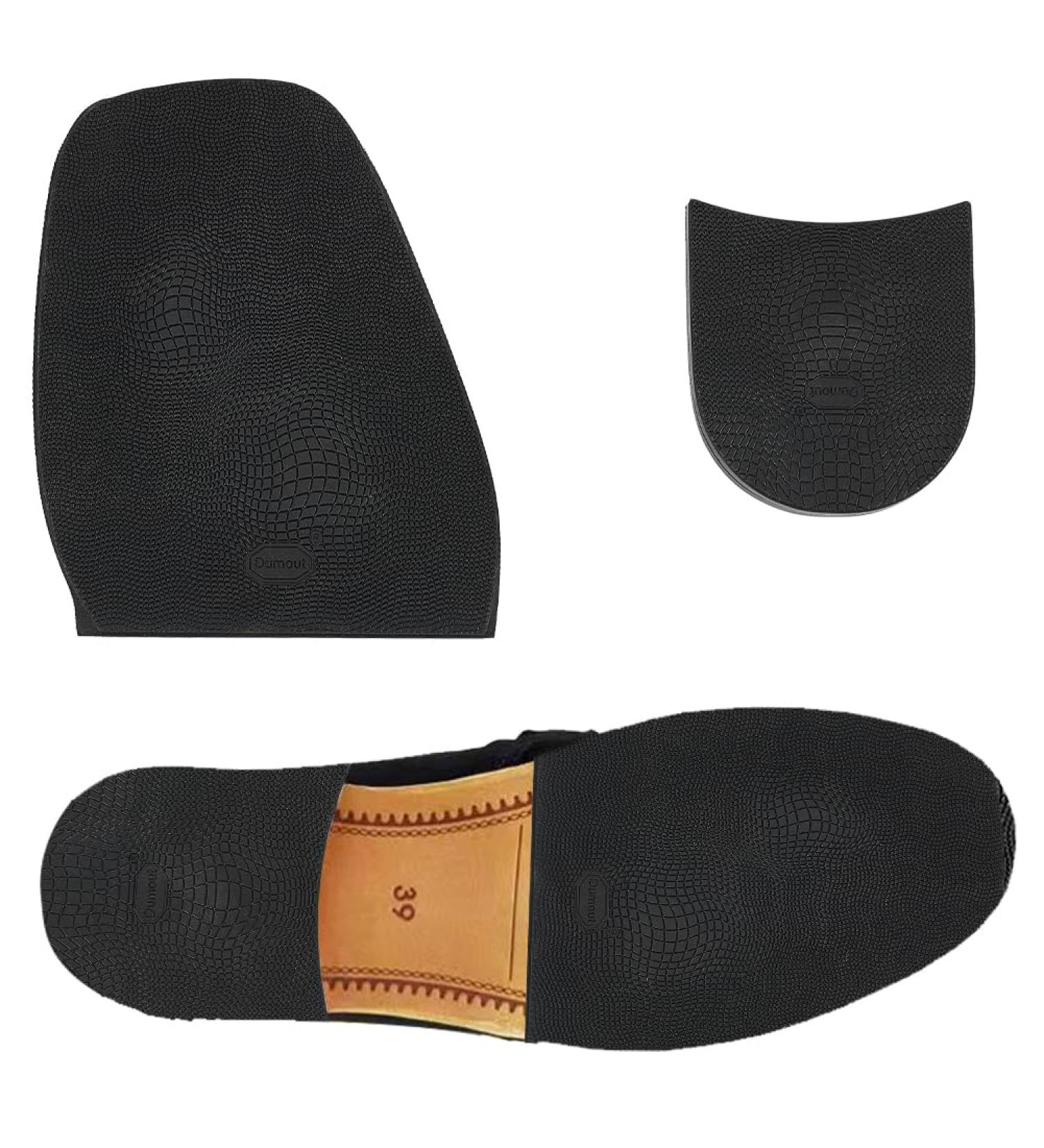 Buy WADORN Rubber Shoe Soles Repair - Non-Slip Wear Resistant Half Sole Pads for Men's & Women's Leather Boots - Buy Online on GoSupps.com