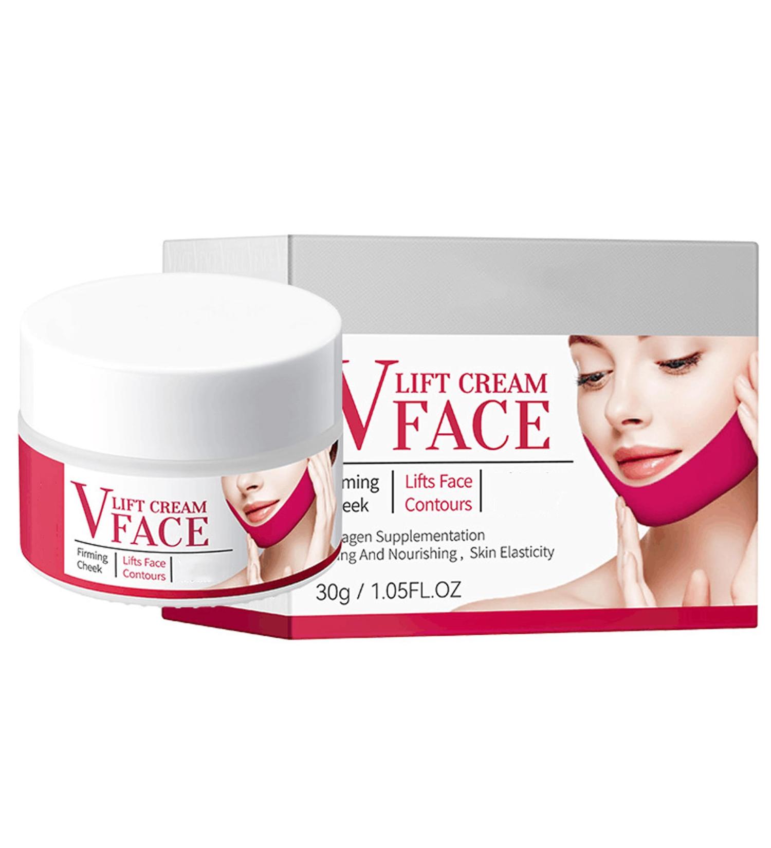 V Line Face Care Cream | Firming & Lifting V Shape Lift for Double Chin Prevention | Calming Facial Skin Care - Buy Online on GoSupps.com