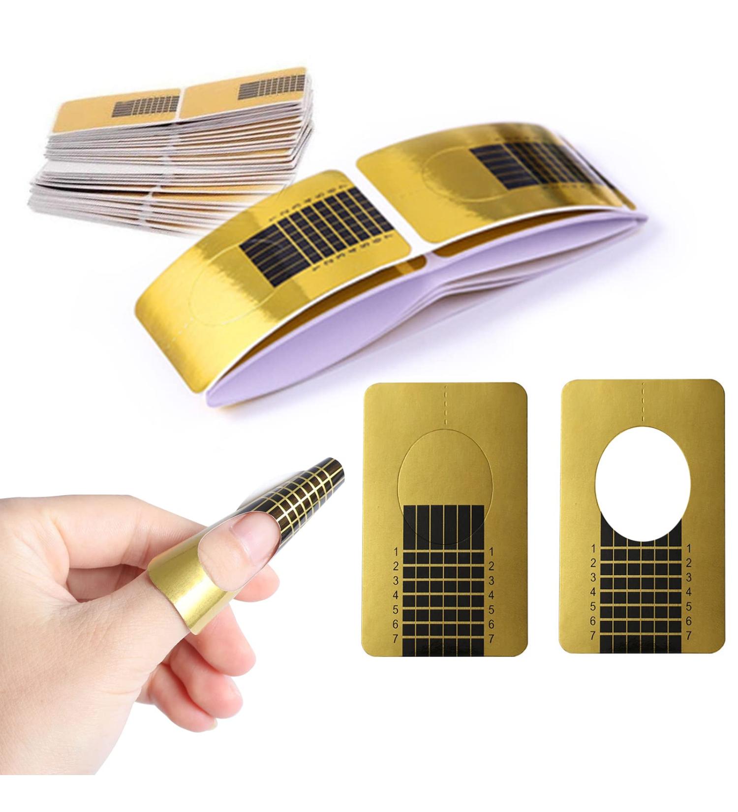 Self-Adhesive Nail Stencils for Gel & Nail Extensions | 144 Pieces for Perfect Nail Art - International Shipping - Buy Online on GoSupps.com