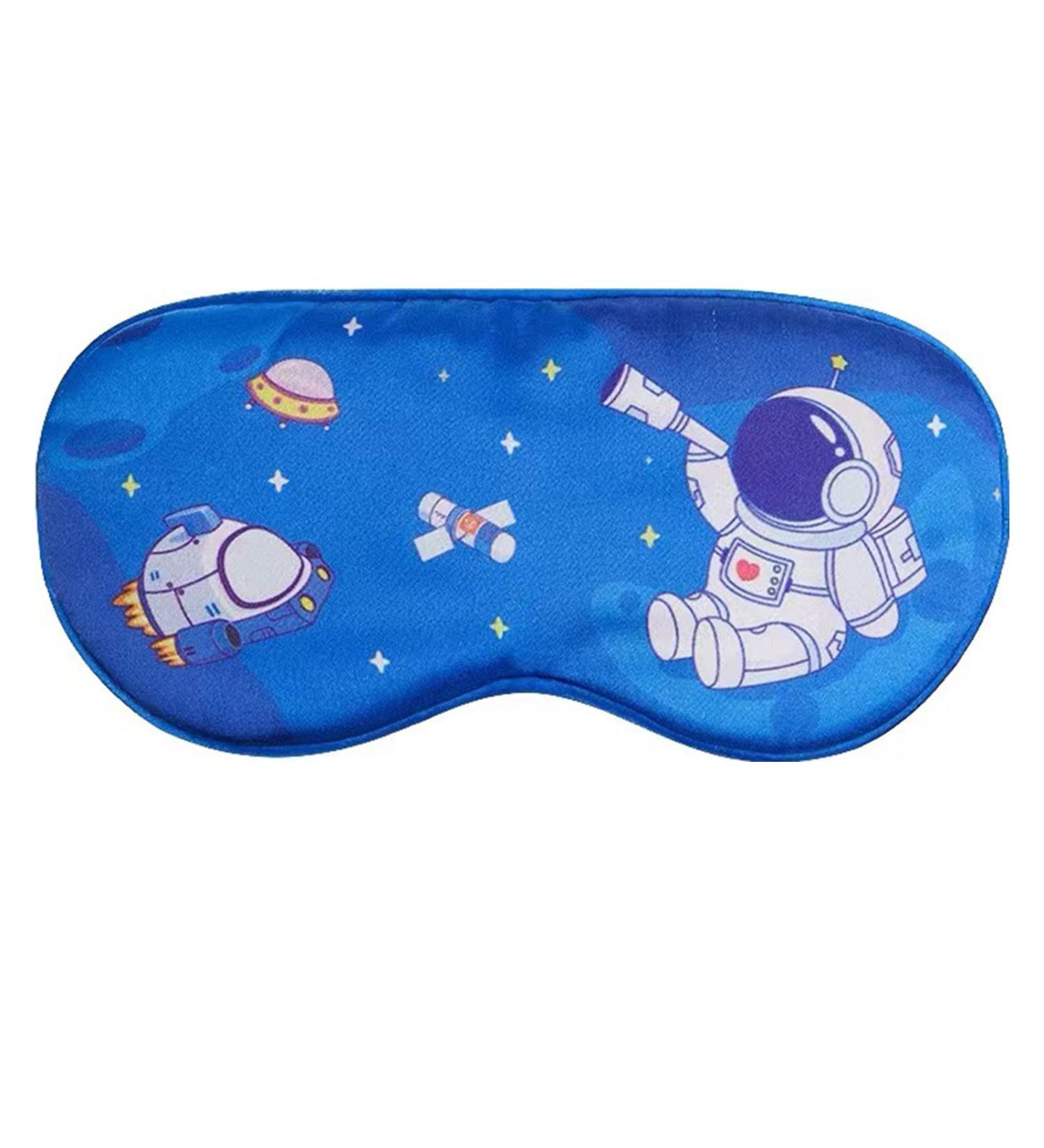 Eyes Mask for Kids - Blue Astronaut Design, Soft & Breathable, Adjustable Strap - Buy Online on GoSupps.com