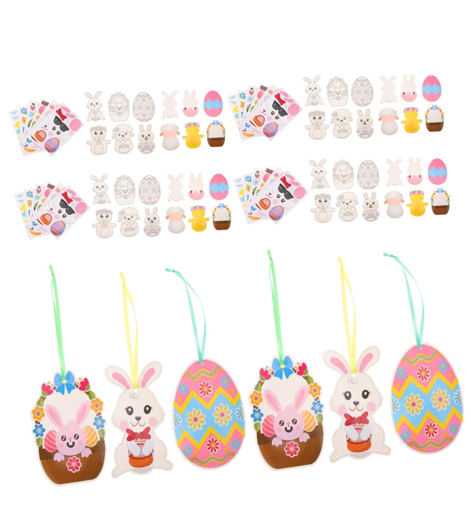 Ciieeo Easter Card Set - DIY Art Kits & Stickers for Easter Crafts Party Favors & Ornaments - Buy Online on GoSupps.com