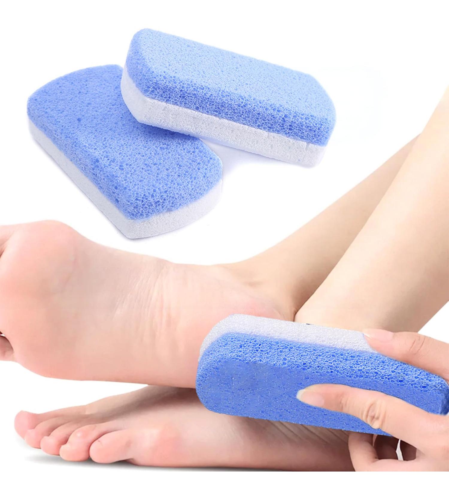 Foot Pumice Stone Foot Scrubber Pedicure Exfoliator Tool Double Sided Pedicure Stone Hard Dry and Dead Skin Callus Remover Foot Scrubber for Foot Care Spa Pack of 2 - Buy Online on GoSupps.com