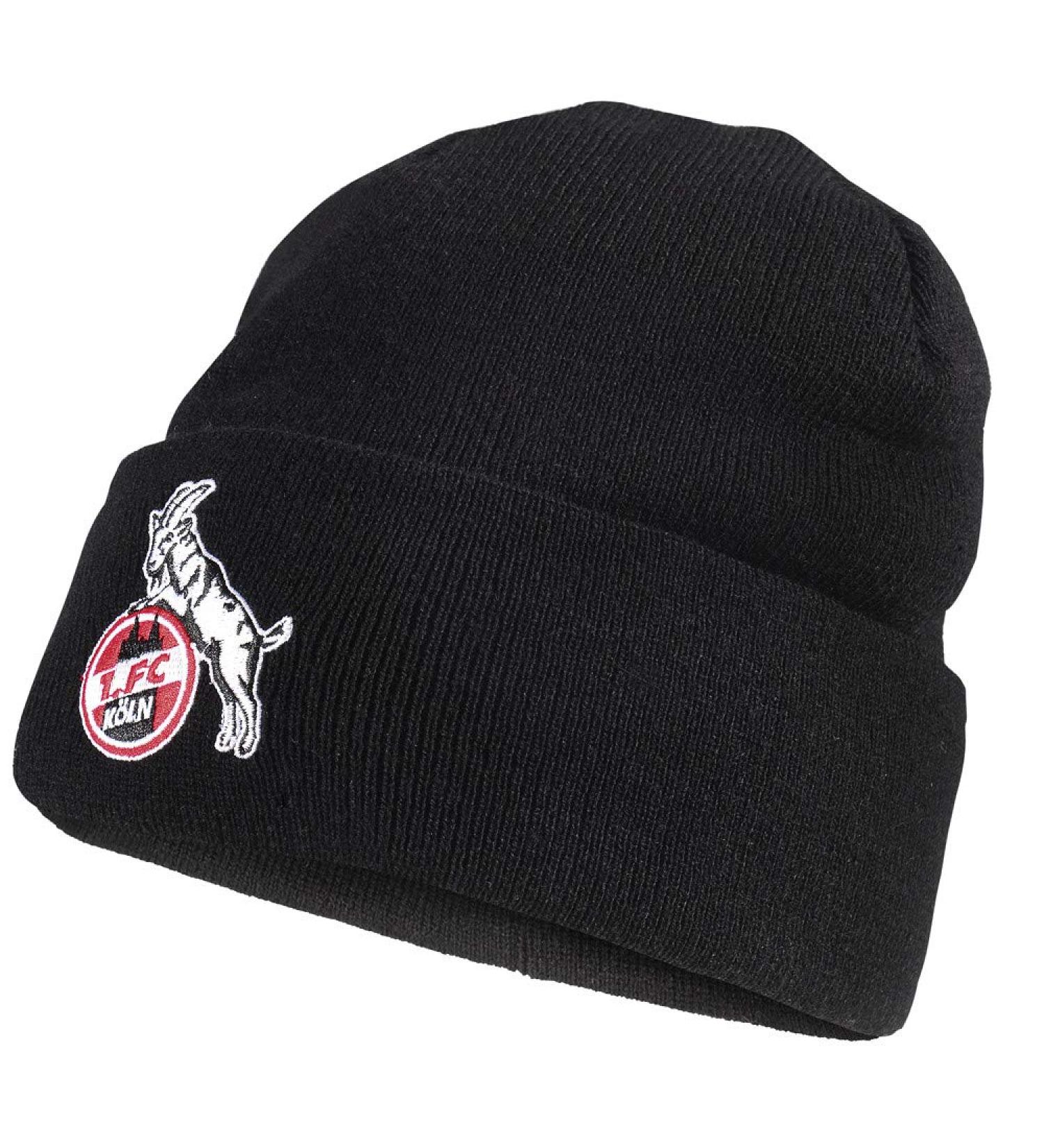 1.FC K ln Beanie Hat Black with Logo Embroidery Adults