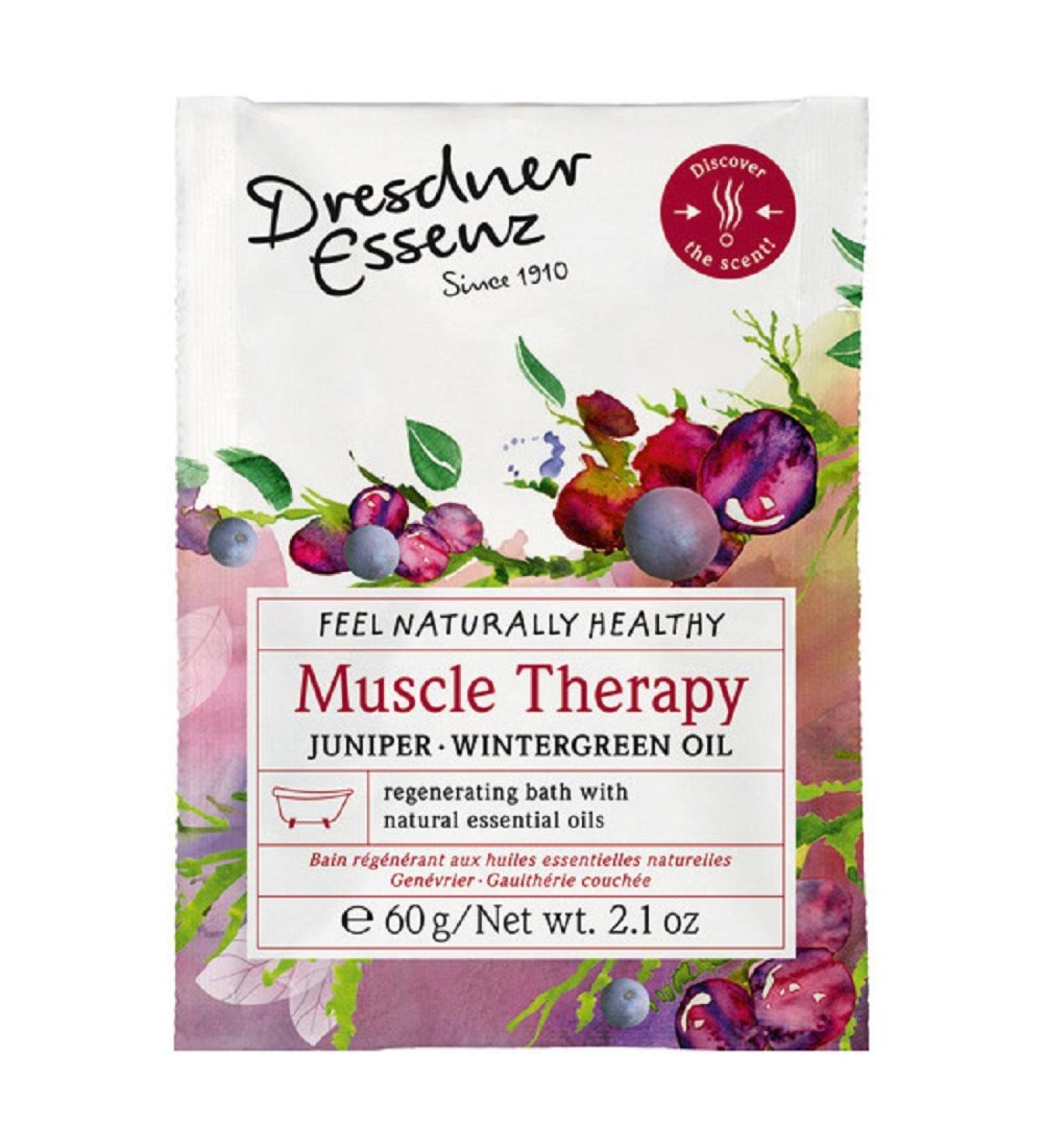 European Soaps Juniper Wintergreen Oil Dresdner Health Bath Packet Muscle Therapy