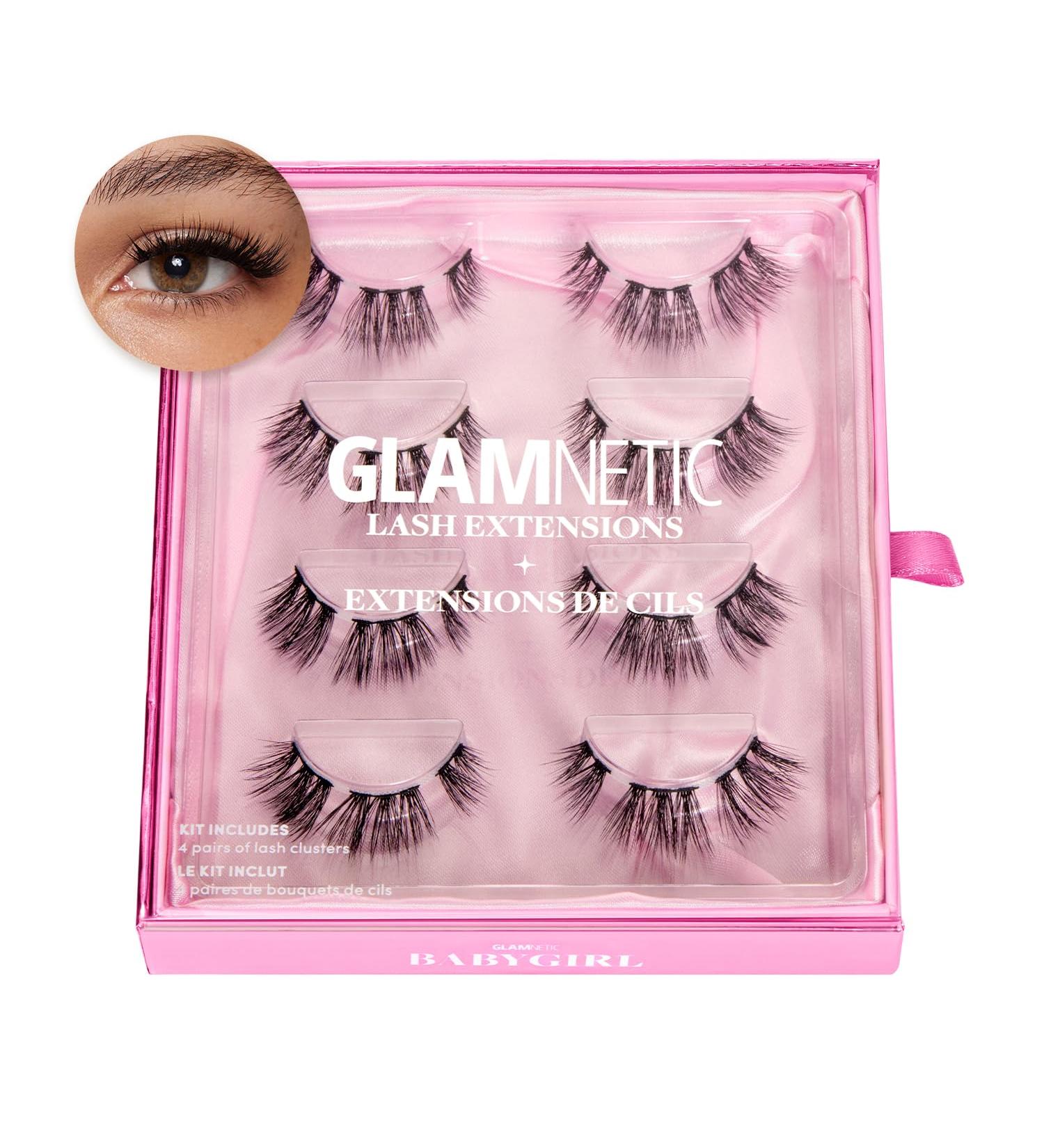 Glamnetic Lash Extensions for Professionals | Babygirl | High Volume Faux Mink Lashes | 4 Sets of Salon-Quality At-Home False Eyelash Extensions | International Shipping - Buy Online on GoSupps.com