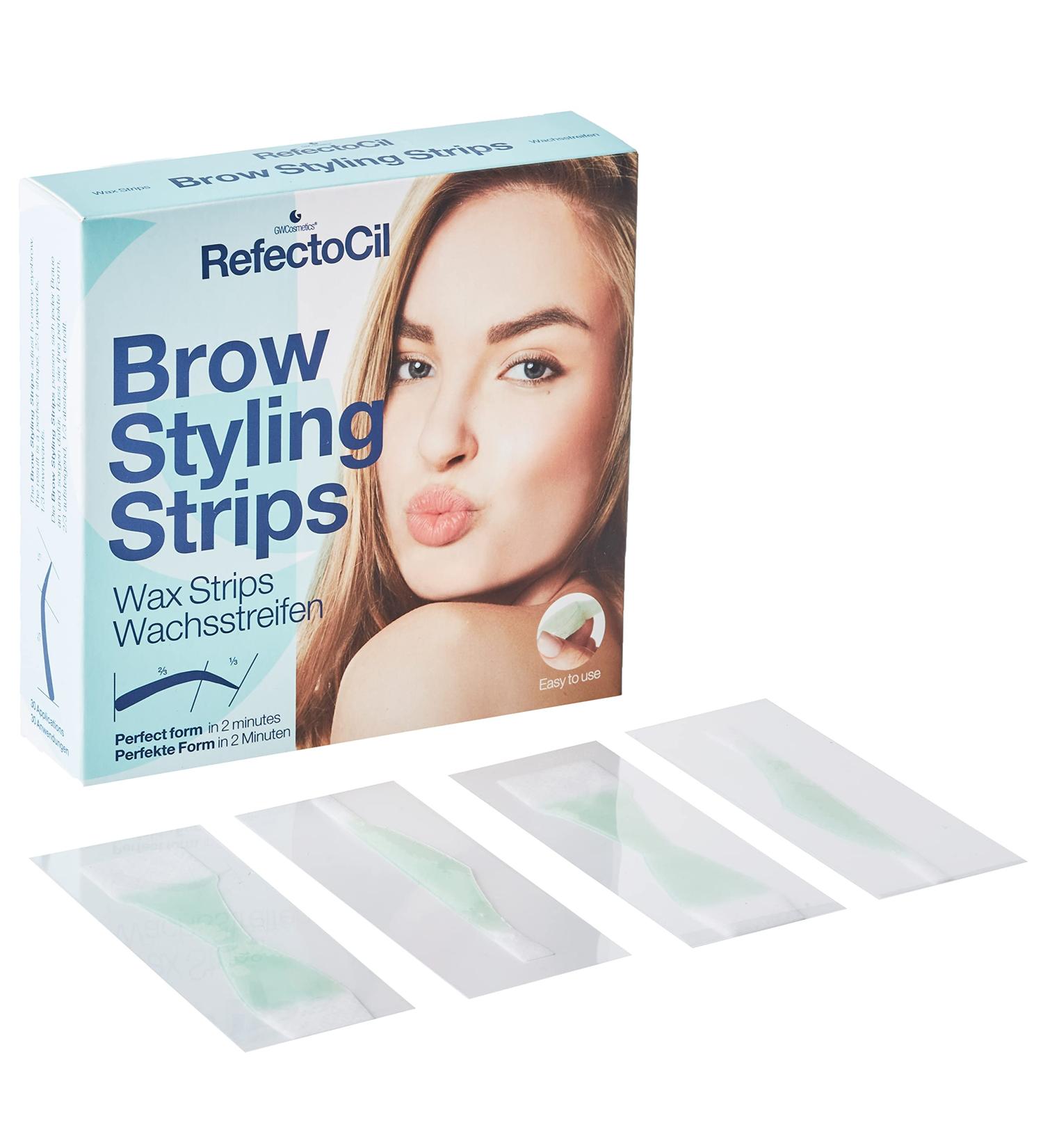 RefectoCil Brow Styling Strips - 60 Pieces - Perfect for International Brows | Easy Brow Shaping & Tinting - Buy Online on GoSupps.com