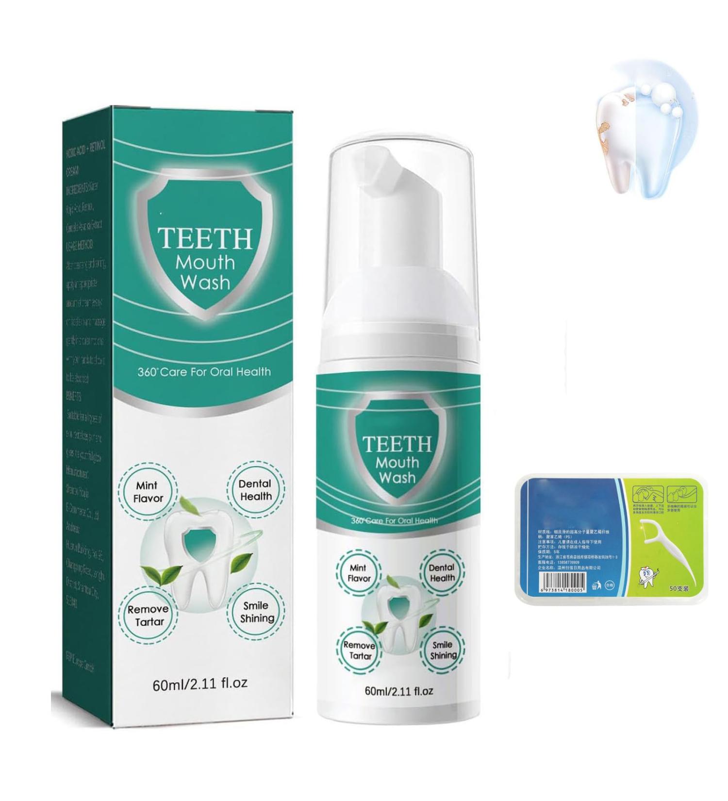 Hudos Mouthwash for Teeth - Total Oral Care Solution | Lighten Teeth & Solve Dental Problems | 1pcs - Buy Online on GoSupps.com