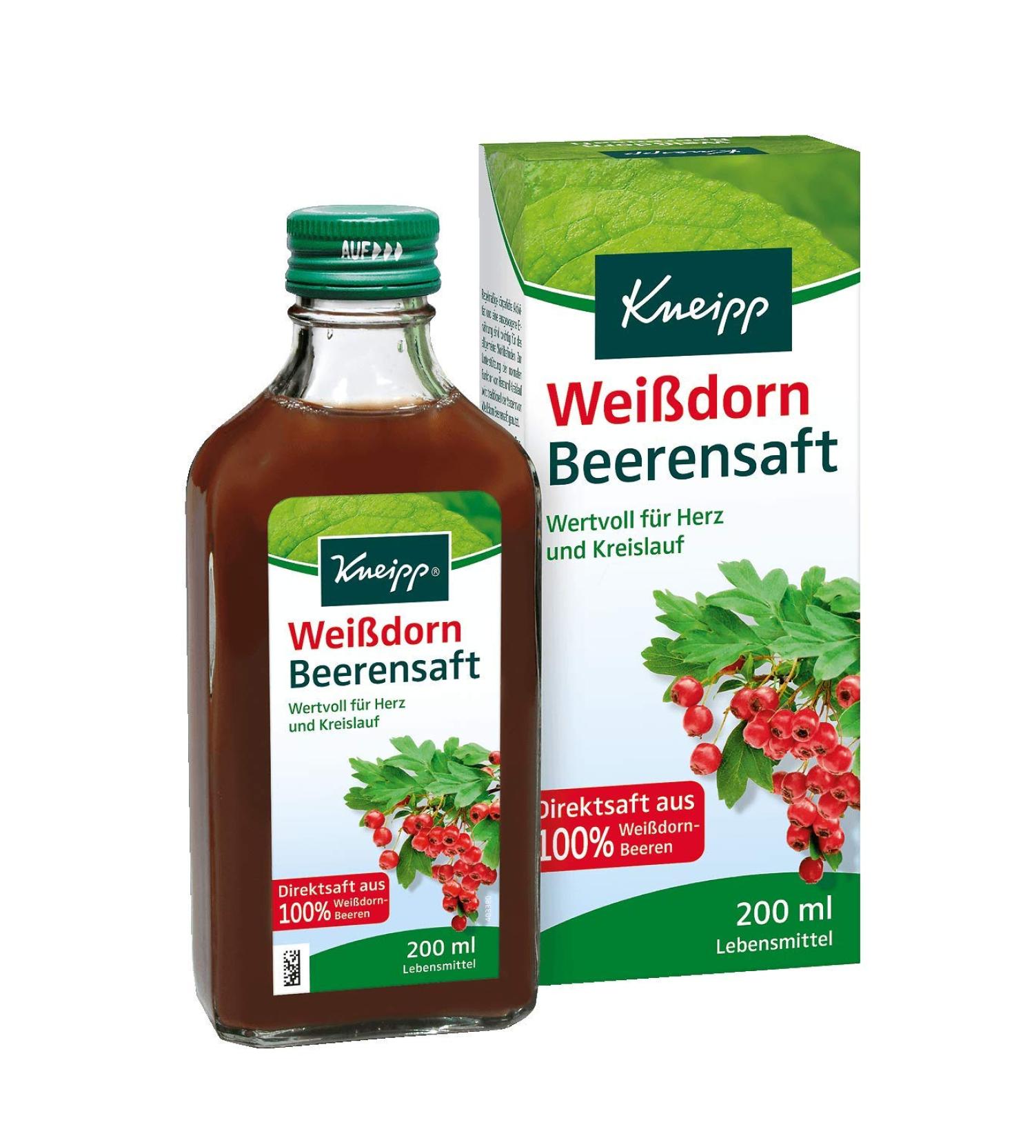 Kneipp Hawthorn Berry Juice (200 ml) - Natural Health Drink for Heart Support | Shop Now Worldwide - Buy Online on GoSupps.com