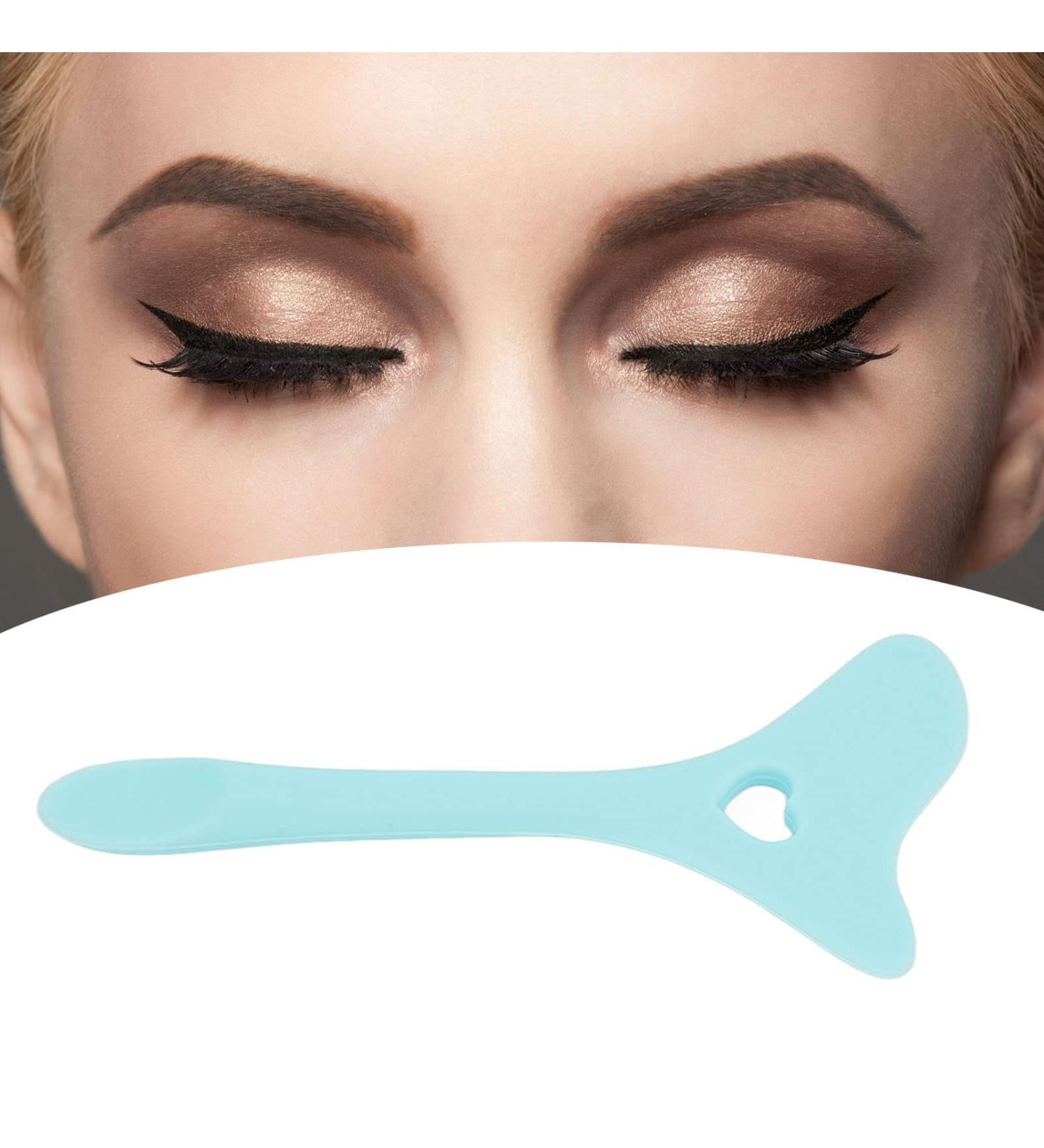 Eyeliner Aid Tool Reusable Silicone Eyeliner Winged Aid Tool Multifunctional Eyeliner Stencil Drawing Applicators Tool(Blue) - Buy Online on GoSupps.com