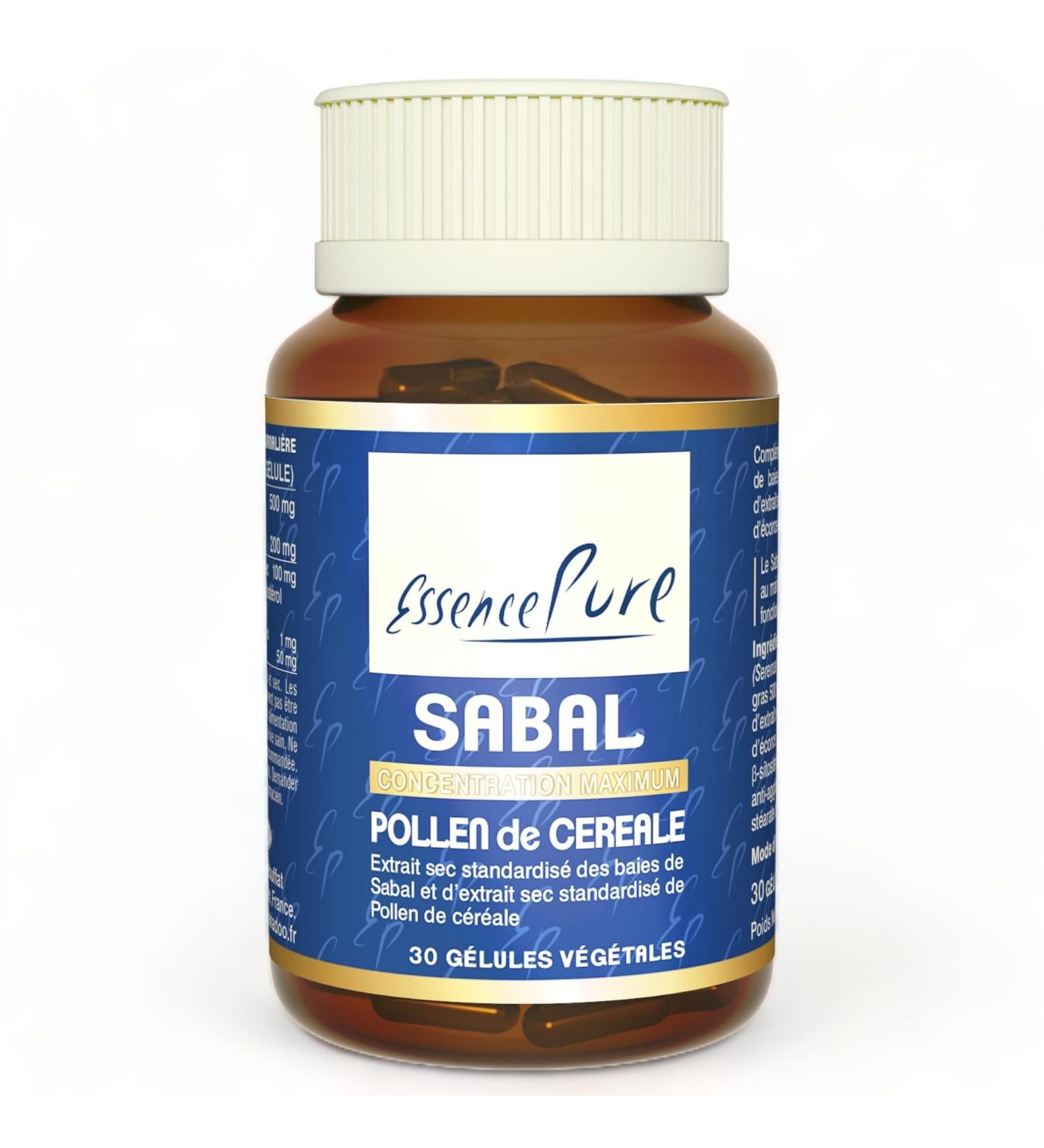 Saw Palmetto Pure Essence | Sabal & Cereal Pollen | Prostate Health | High in Fatty Acids | 30 Capsules | Api-Nature