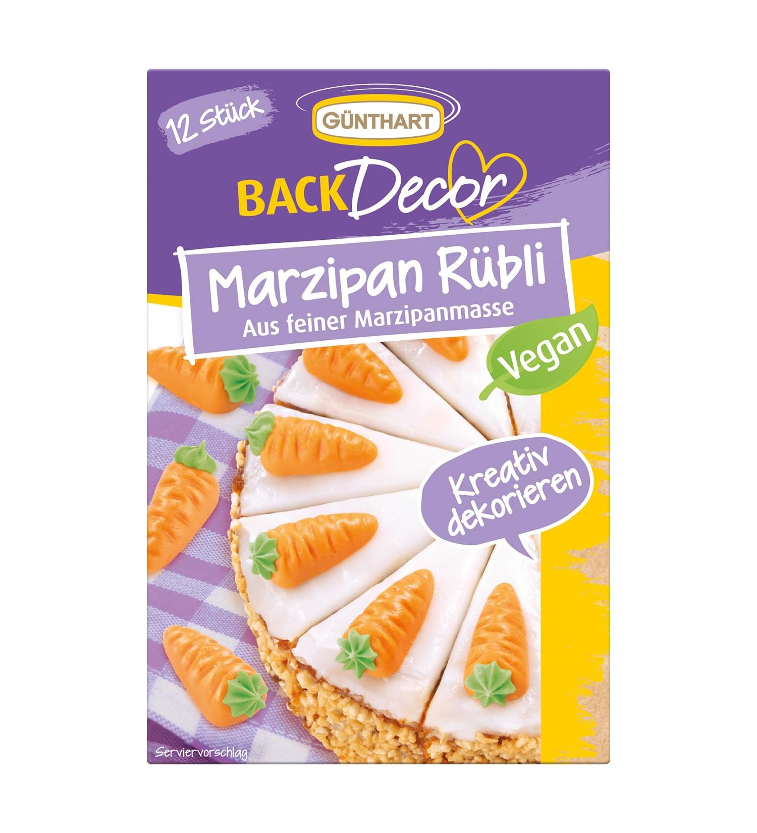 Buy G nthart Backdecor Vegan Marzipan R bli - 12 Pieces (40g) | Premium Green Sugar Strand Decoration for Desserts - Buy Online on GoSupps.com