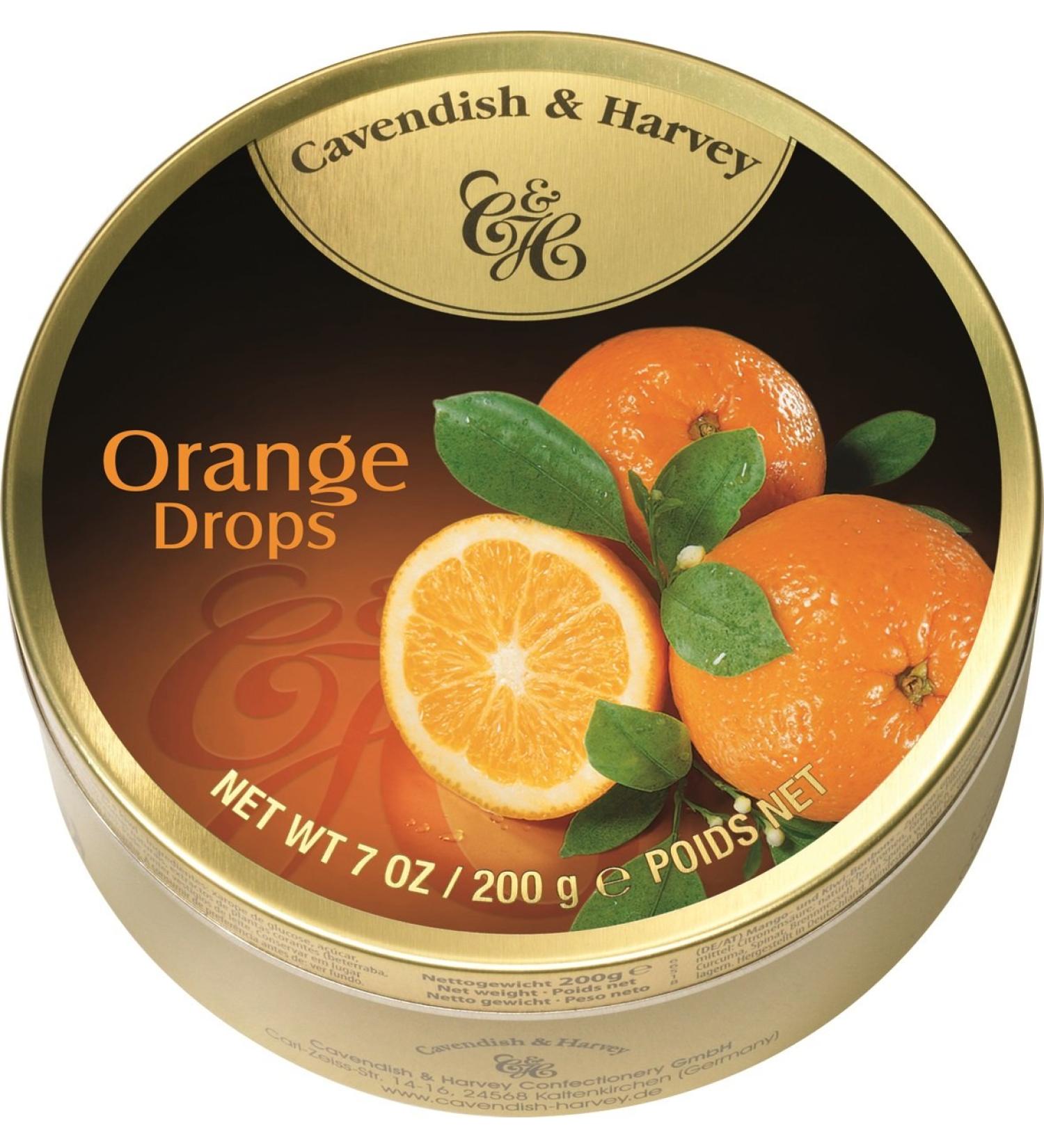 Cavendish & Harvey Cavendish & Harvey Orange Drops Travel Box 200g (Pack of 9)