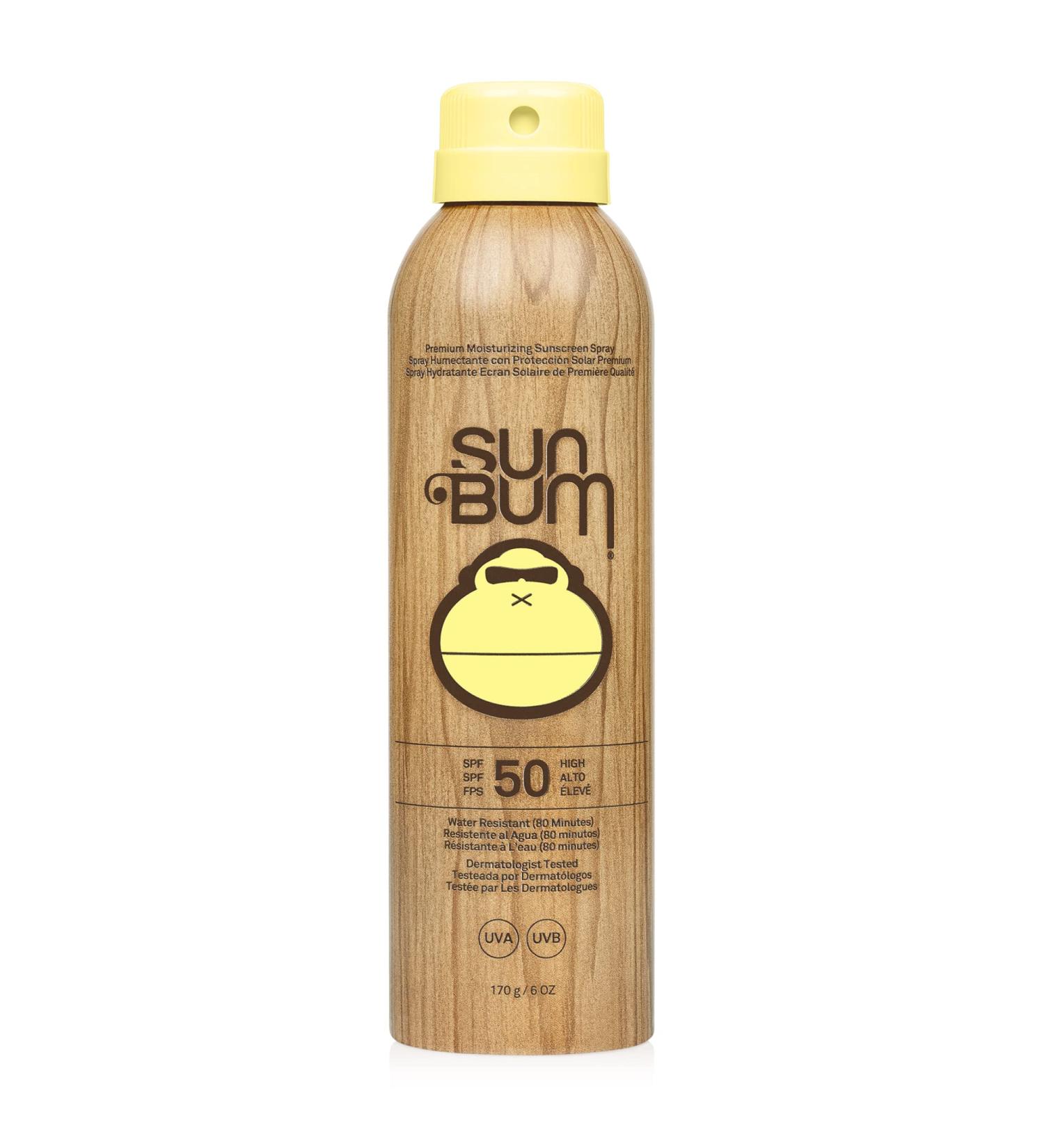 Sun Bum Original SPF 50 Moisturizing Sun Cream Spray 200ml - Vegan & Reef Friendly - Buy Online on GoSupps.com