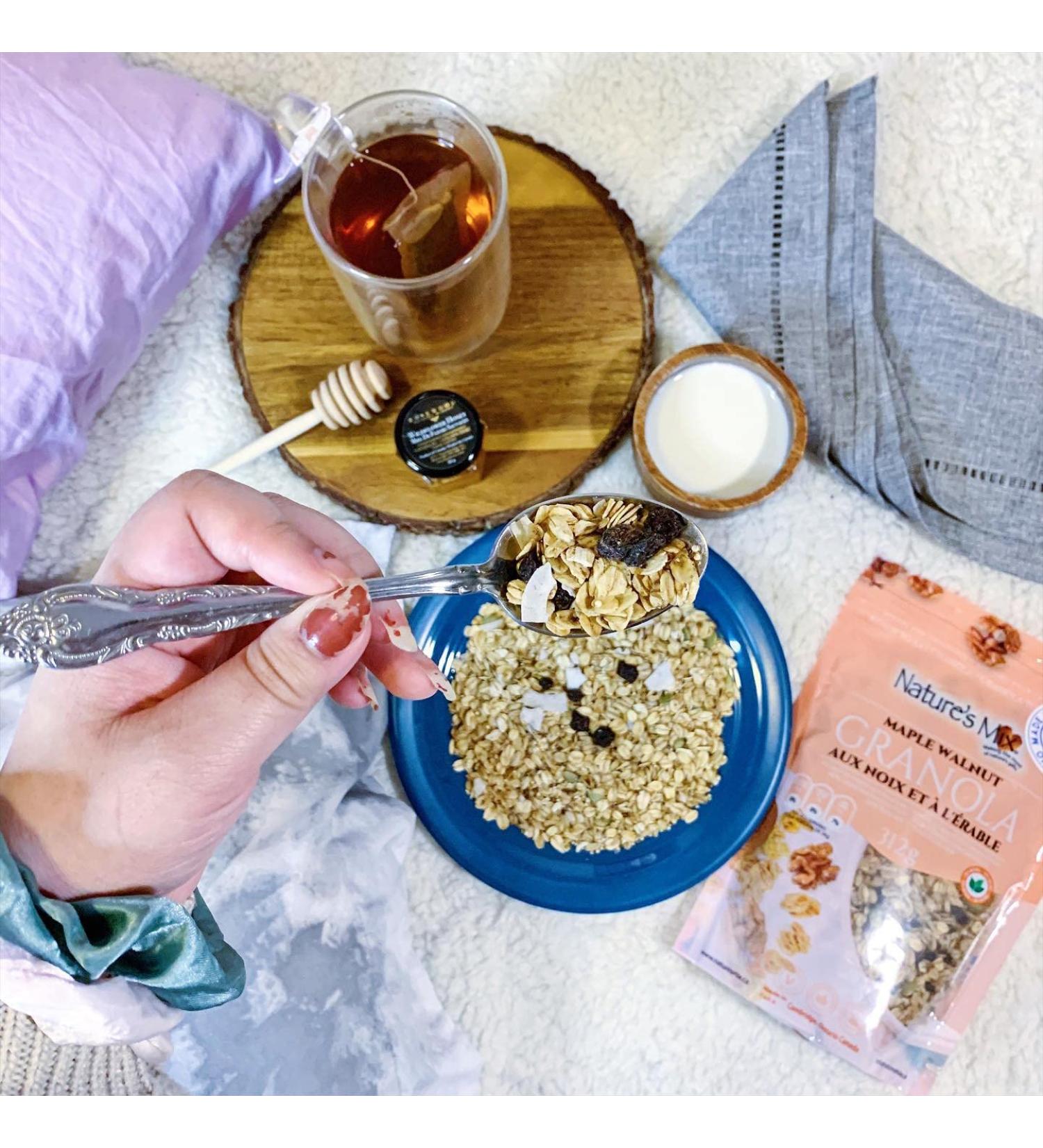 Nature's Mix Maple Walnut Granola - Canadian Locally Made - Vegan and Kosher Certified Maple Walnut Granola 312 Grams light pink grams 312 g (Pack of 1) Light Pink - Buy Online on GoSupps.com