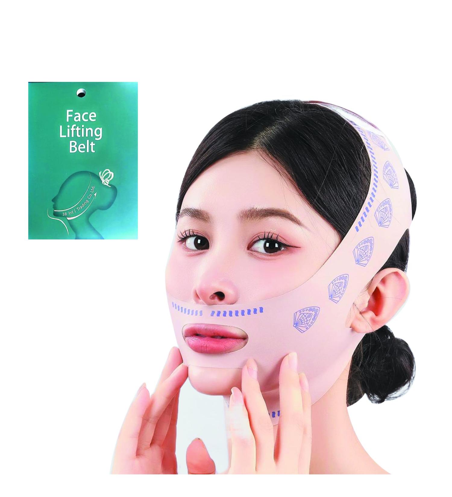 V-Line Face Lifting Tape - Reusable Chin Lift Mask for Men & Women | Soft High-Elastic & Skin Tightening Solution for Double Chin & Depuffing - Buy Online on GoSupps.com