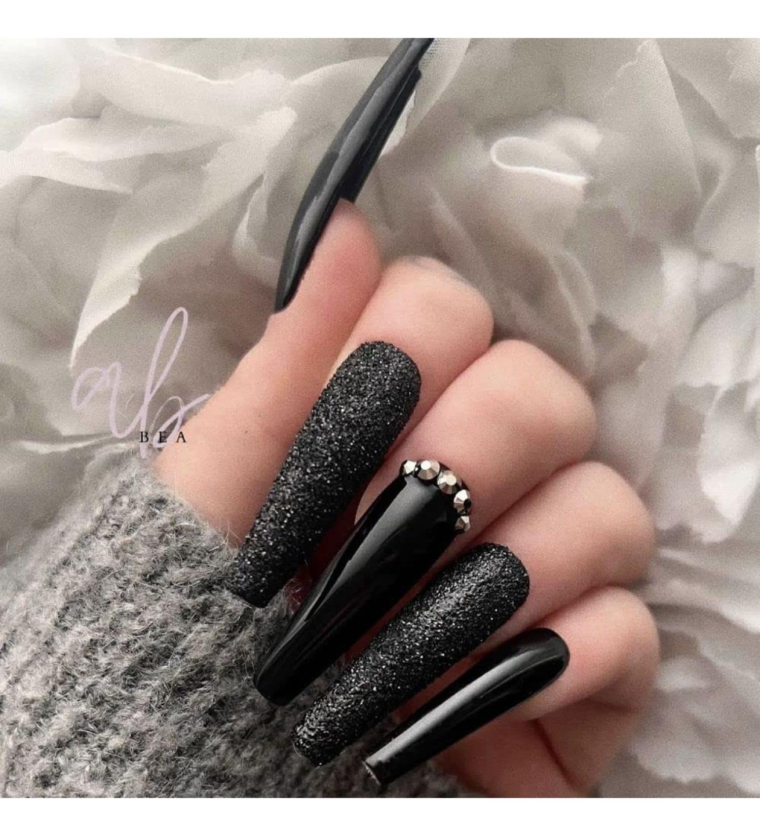 DIY Long Gradient Pink Wearing Fake Nail Manicure Art Tips Lips French Ballet Nail Patch Artificial Press On Coffin False Nails 1