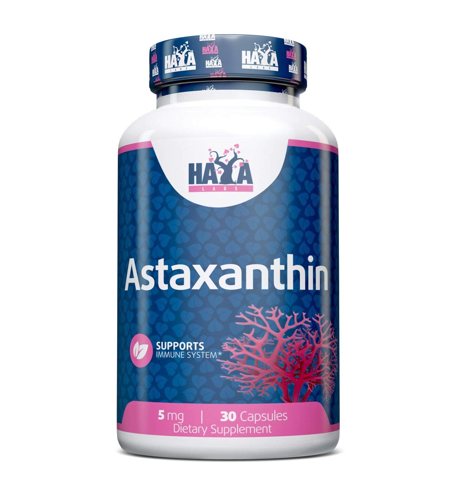 Haya Labs Astaxanthin 5mg 30 capsules - Buy Online on GoSupps.com
