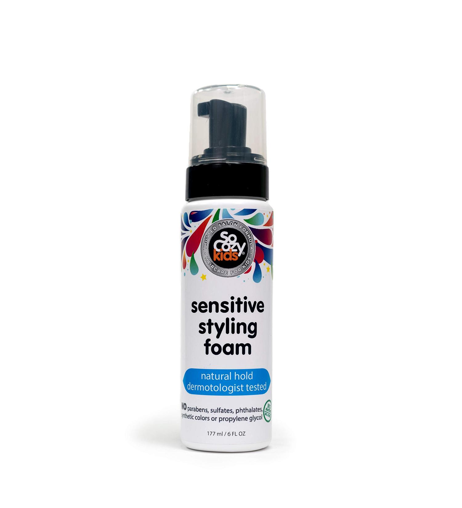 SoCozy Sensitive Styling Foam 6 fl oz - Gentle Hair Care for Kids - Buy Online on GoSupps.com