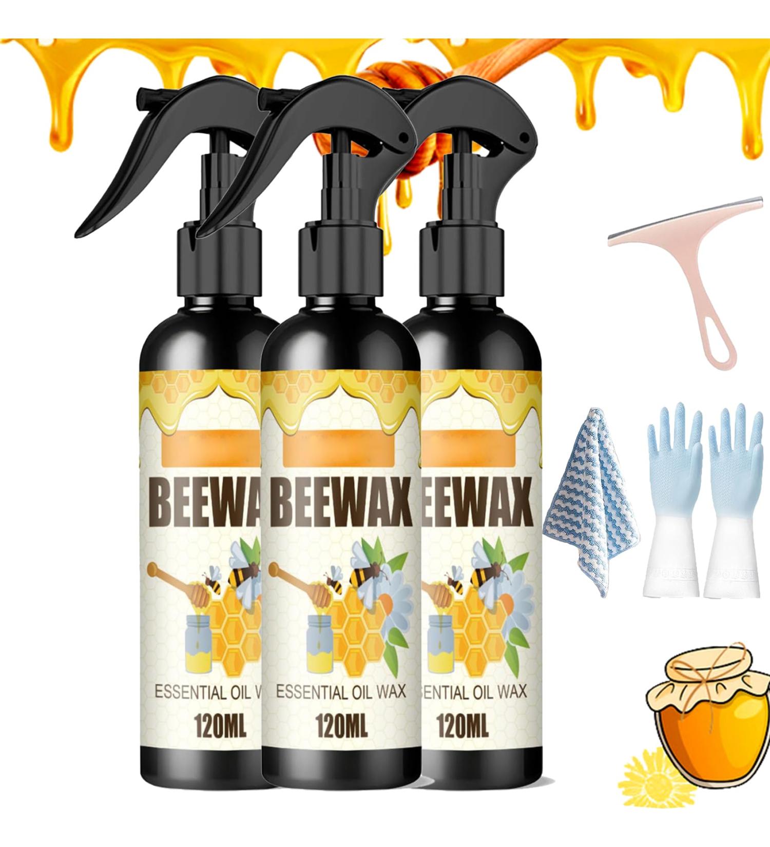 Erablinium Beeswax Spray Beeswax Spray Furniture Polish Original Beeswax Furniture Polish Spray Natural Micro-Molecularized Beeswax Spray (3PCS) - Buy Online on GoSupps.com