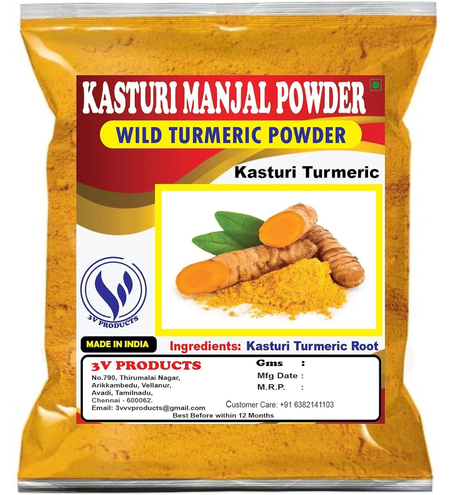 Buy Kasturi Turmeric Powder (Haldi) for Skin & Face - 100 gm | Organic Turmeric Manjal Powder - Best Price - Buy Online on GoSupps.com