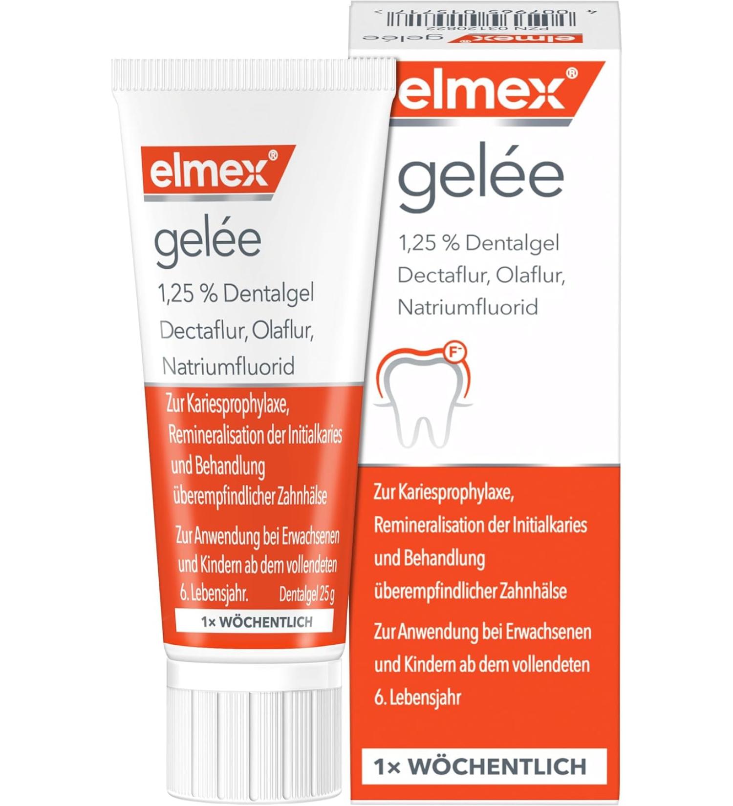 Elmex Gelee 25g - Professional Toothpaste Gel for Optimal Dental Care | Weekly Use | Ship Worldwide - Buy Online on GoSupps.com
