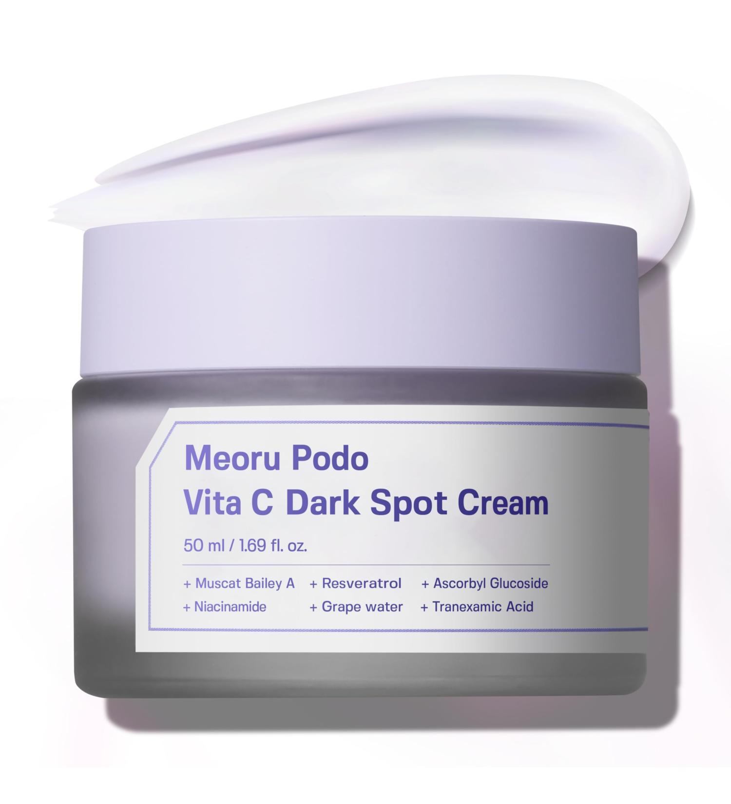 Meoru Podo Vita C Brightening Cream | Vitamin C Facial Moisturizer for Blemish Correction & Soothing | Korean Skincare with Niacinamide & Hyaluronic Acid - Buy Online on GoSupps.com