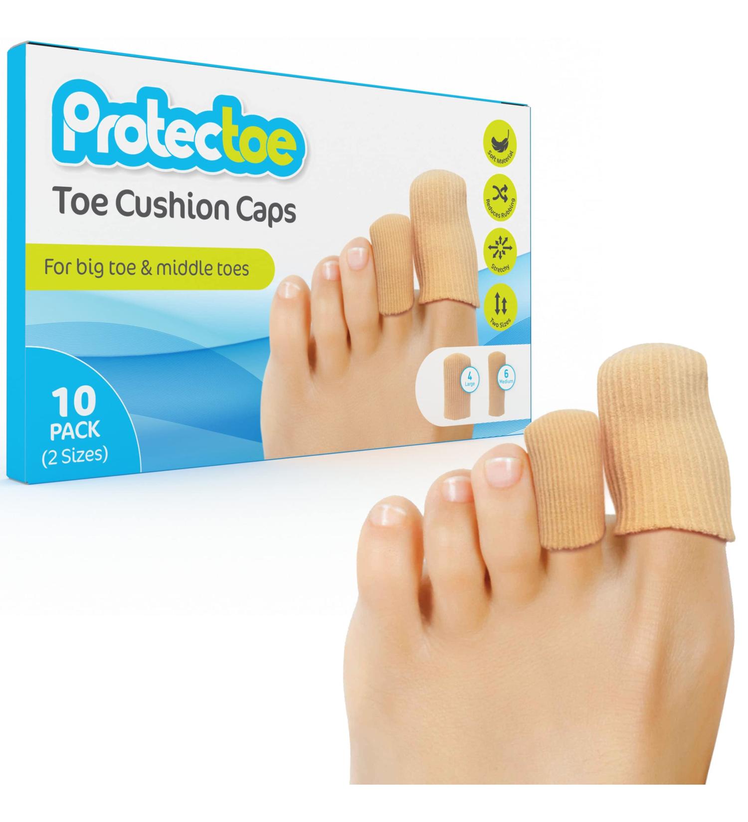 Protectoe Toe Cushion Cap Toe Protectors - Pack of 10 - Buy Online on GoSupps.com