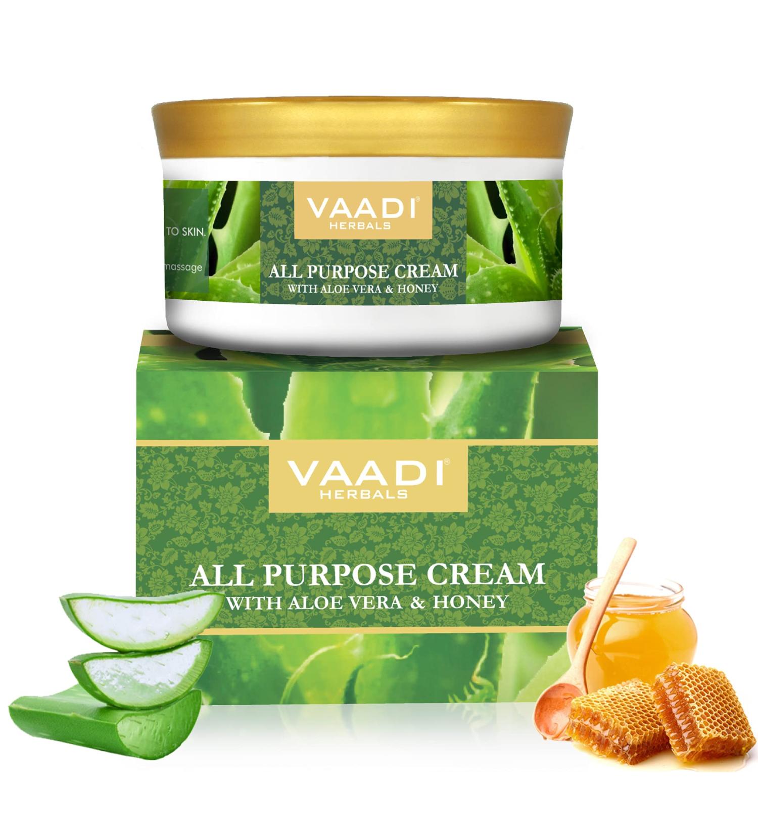 Vaadi Herbals All Purpose Cream 150g - Nourishing Herbal Moisturizer for All Skin Types - International Shipping Available - Buy Online on GoSupps.com