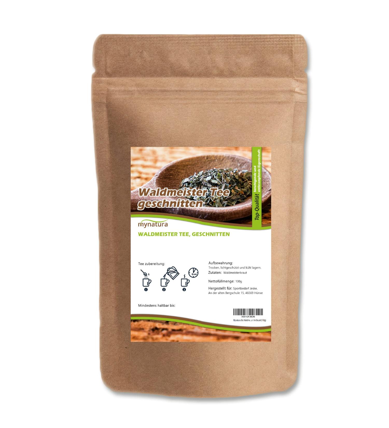 Jeske Sports Supplies Mynatura Waldmeister cut tea forest master tea dried unmistakable taste forest herb without additives in bag 250 g 250g - Buy Online on GoSupps.com