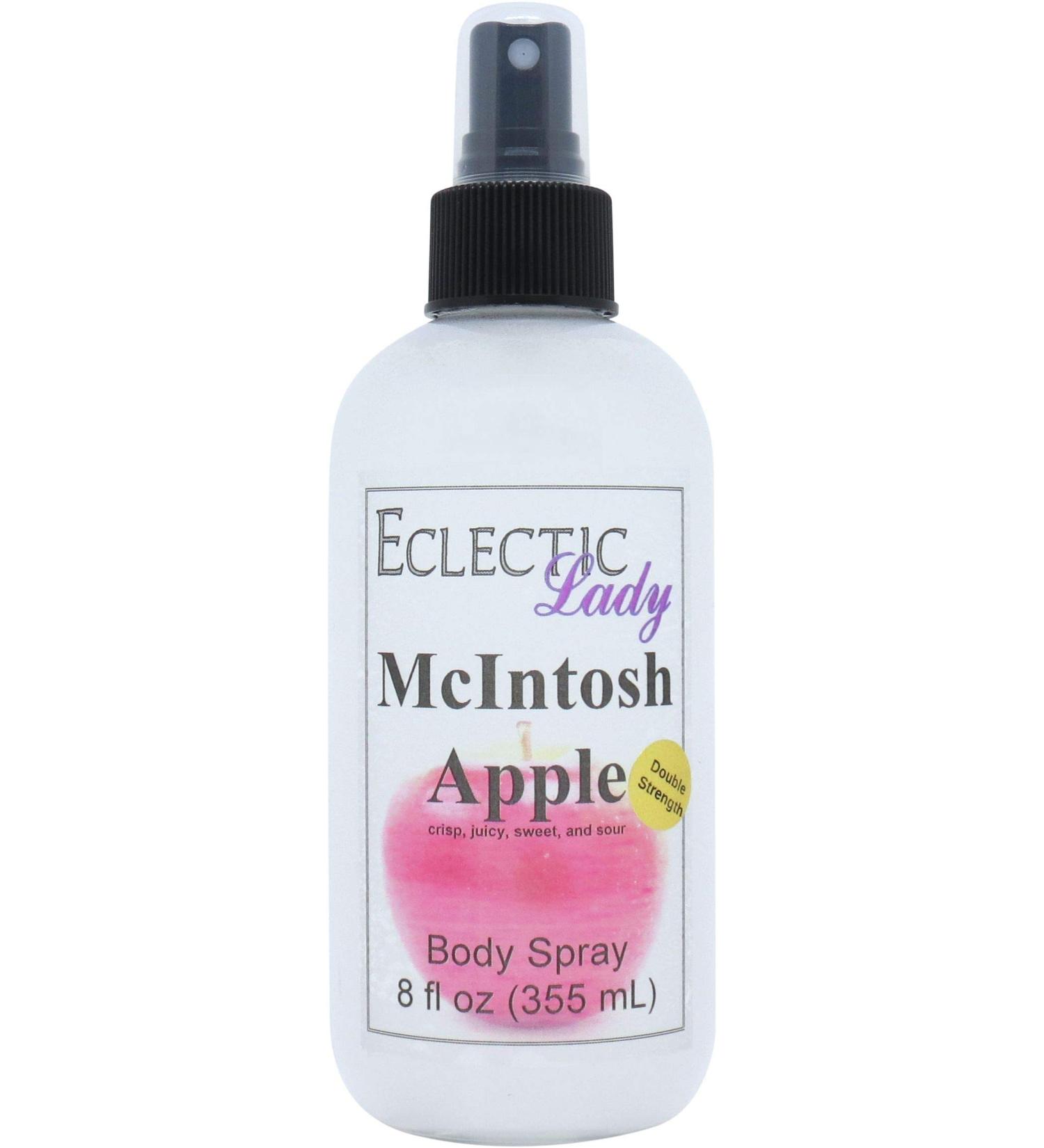 McIntosh Apple Body Spray (Double Strength) 8 ounces Body Mist for Women with Clean Light & Gentle Fragrance Long Lasting Perfume with Comforting Scent for Men & Women Cologne with Soft Subtle 8 Fluid Ounces (Double Strength) - Buy Online on GoSupps.com