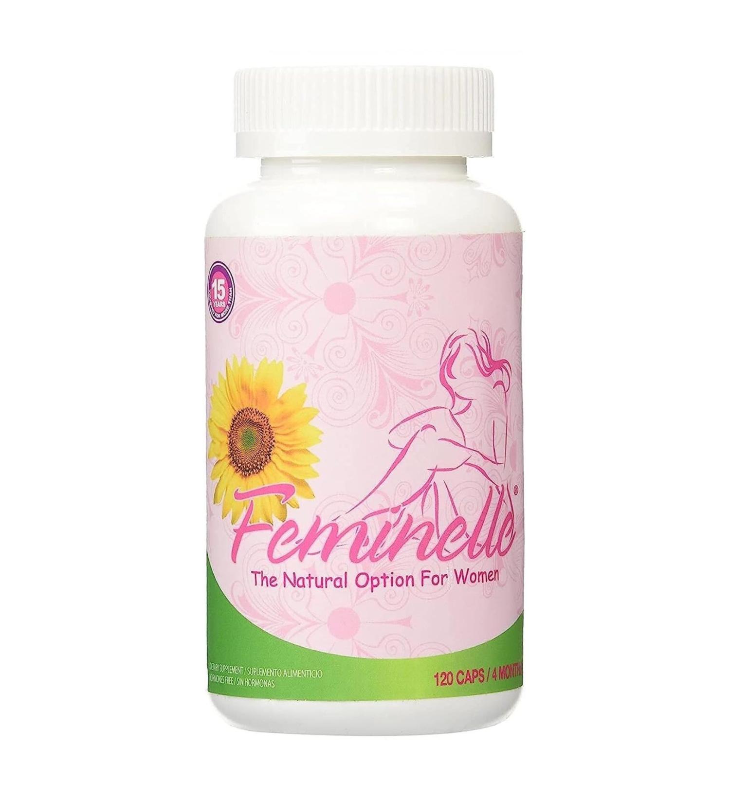 Feminelle Capsulas 120 Pastillas Feminele Menospausia Biorelle