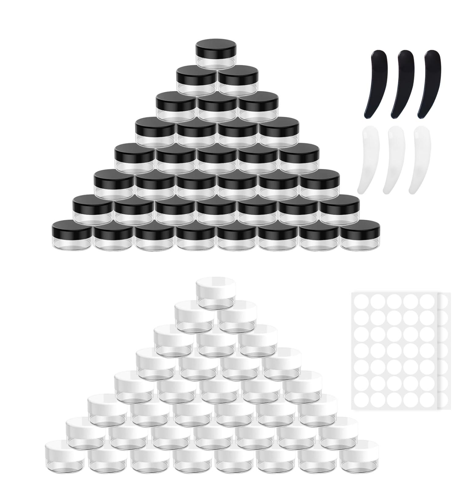 100 Pieces Plastic Jars 5g/5ml - Buy Online on GoSupps.com