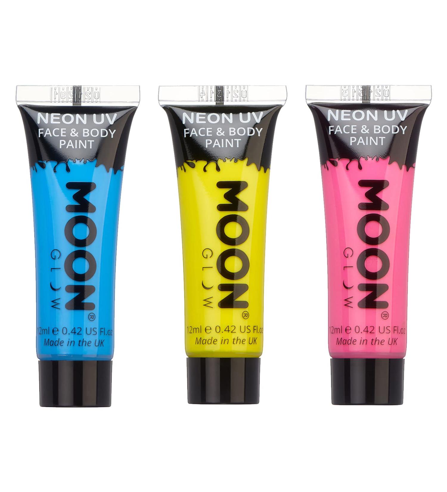 Moon Glow Moon Glow Water-Based Pansexual Face and Body Paint Kit for Adults and Children 12ml