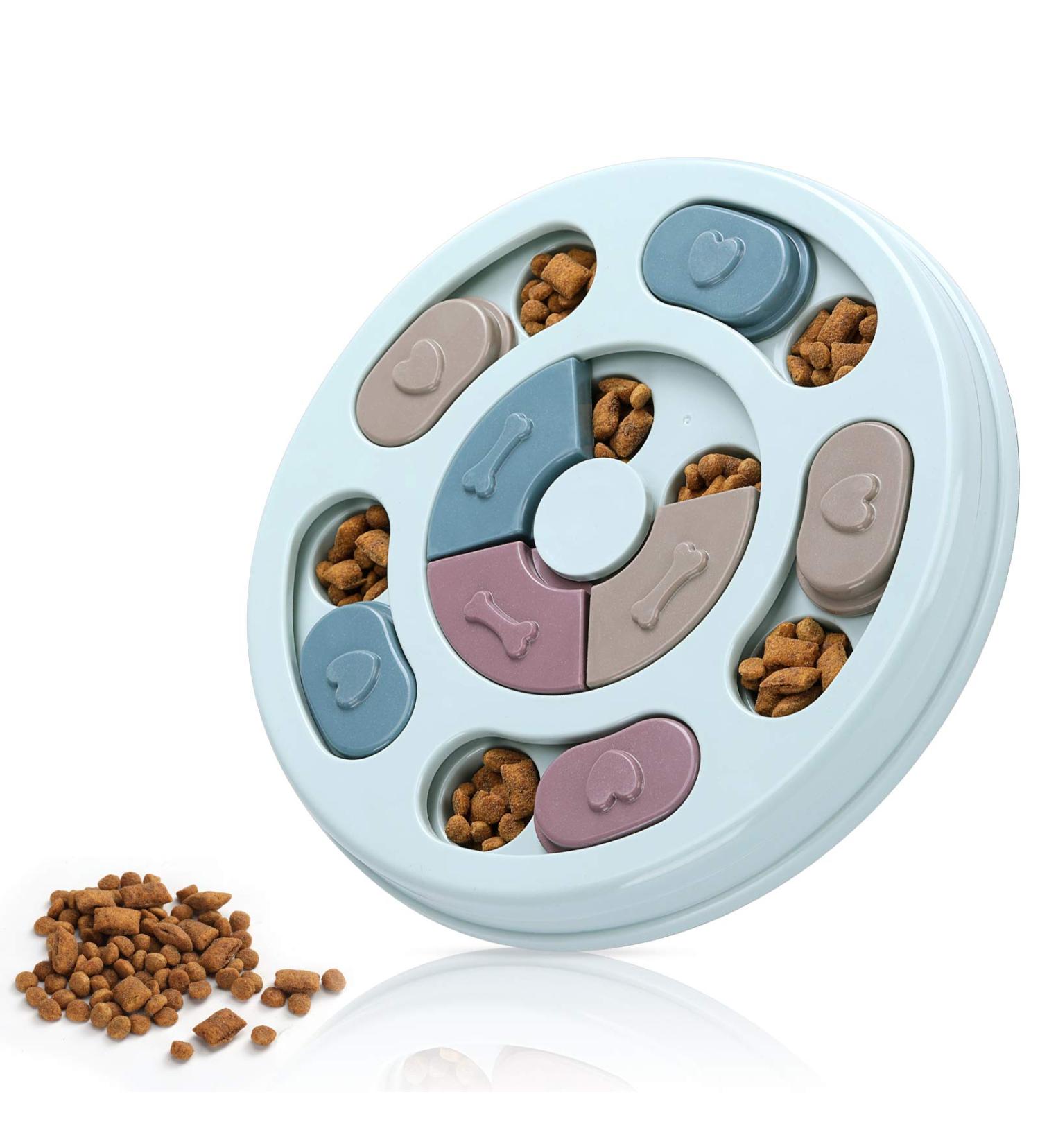 Dog Food Puzzle Feeder Toy for IQ Training & Enrichment - Blue - Buy Online on GoSupps.com