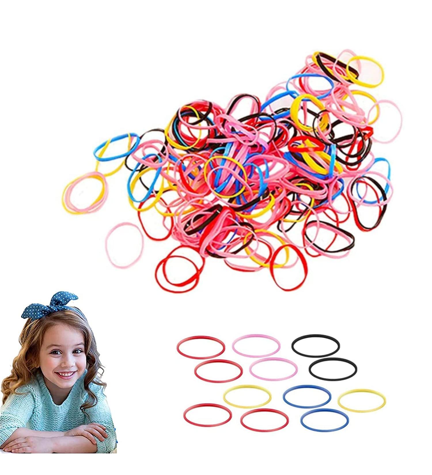 60Pcs Pain-Free Thickened Rubber Hair Ties in Candy Colors - Buy Online on GoSupps.com