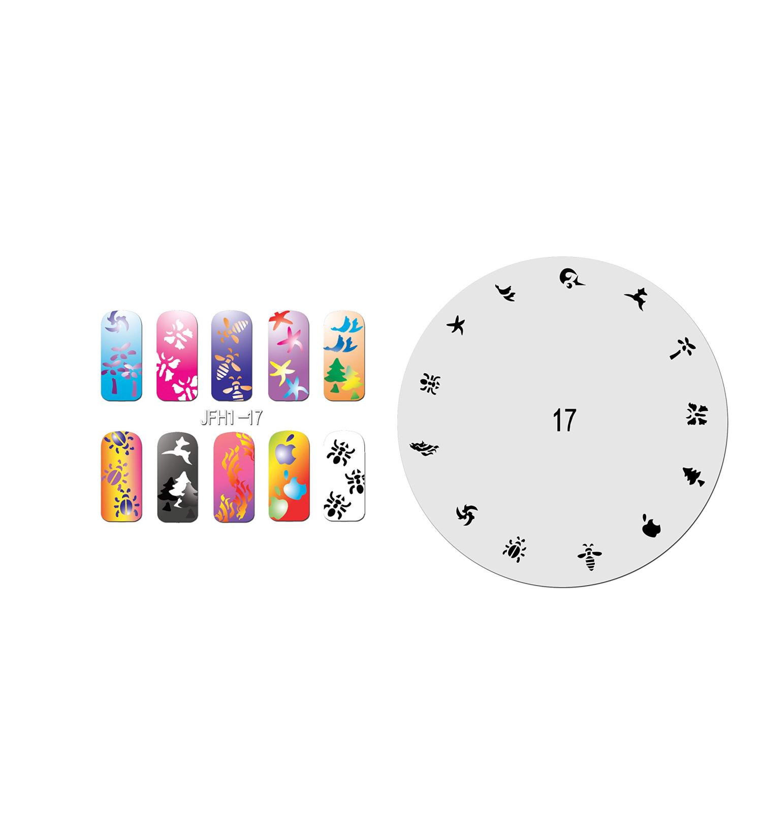 Fingernail stencil (airbrush nail art) Fengda JFH01-017