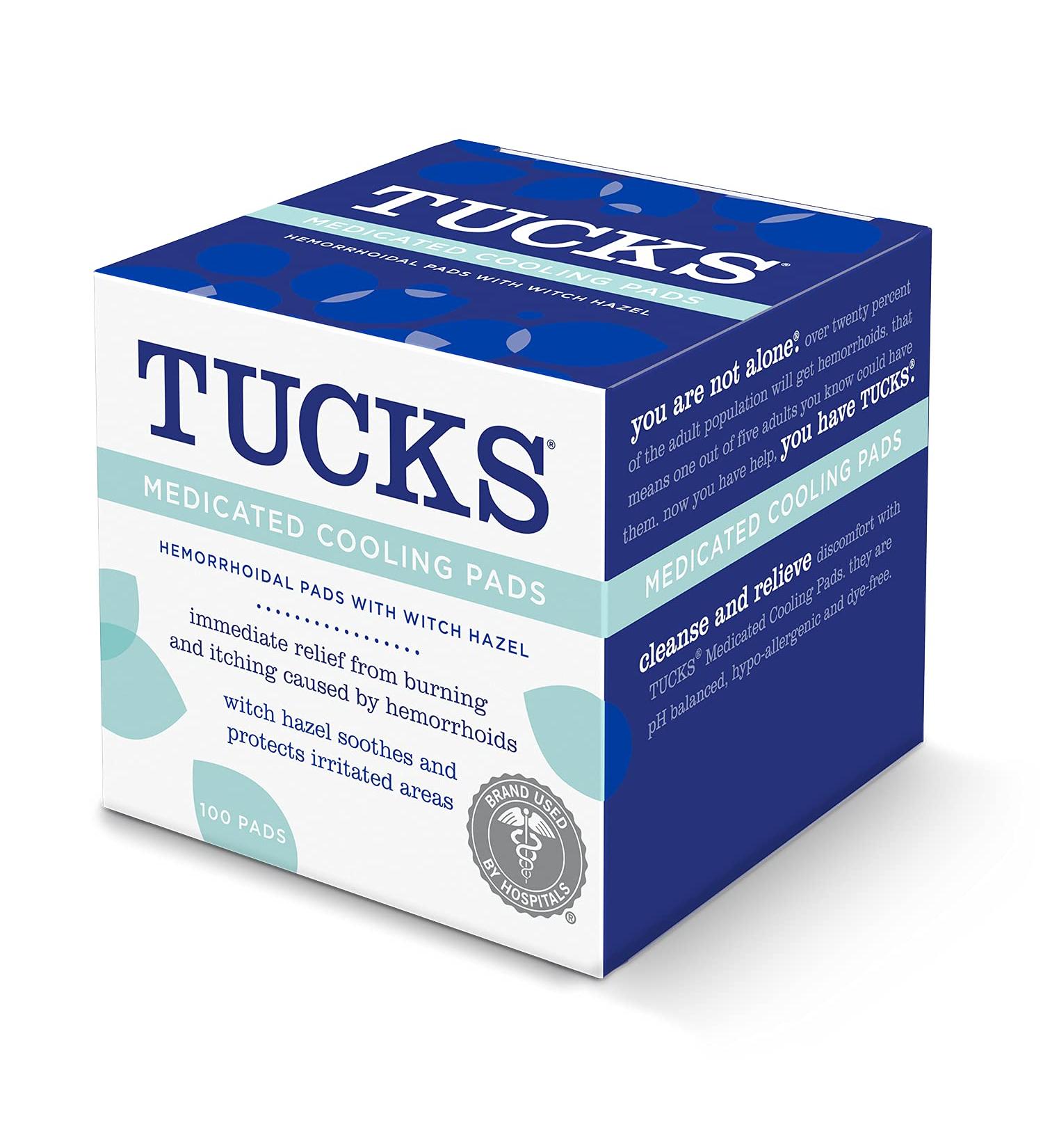 Tucks Medicated Cooling Pads | 100 Count - Soothing Relief for Hemorrhoids - Buy Online on GoSupps.com