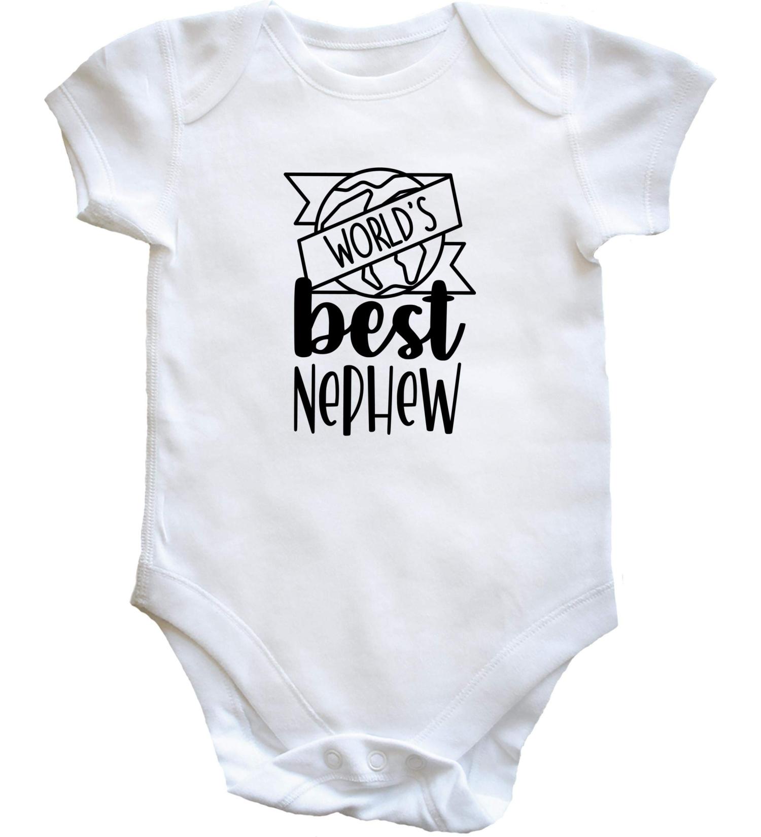 Hippowarehouse World's Best Nephew baby vest bodysuit (short sleeve) boys girls