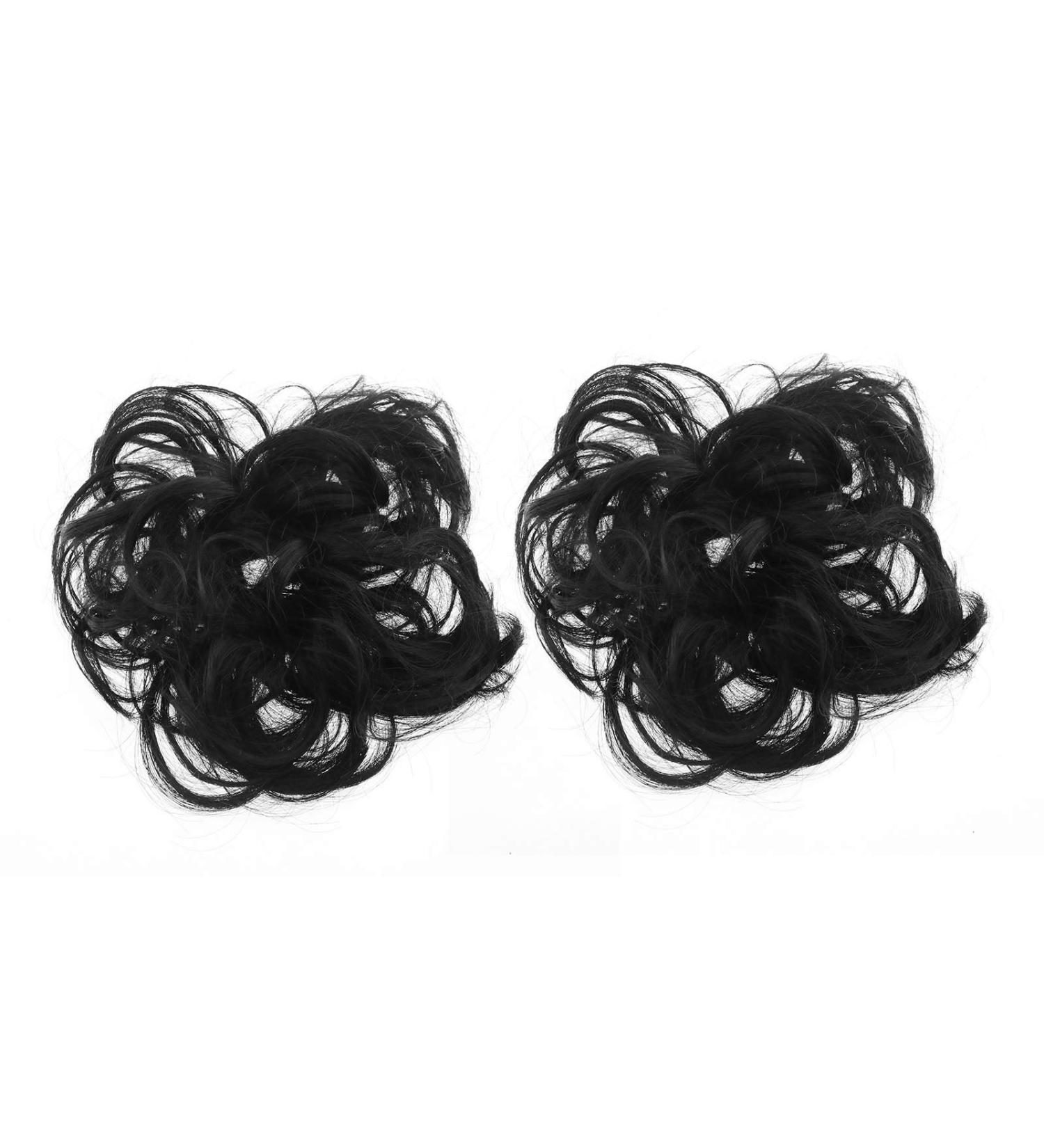 Create Idea 2-Piece Black Hair Ties for Updos Curly & Messy Hair Perfect for Weddings Parties & Evening Events - Buy Online on GoSupps.com