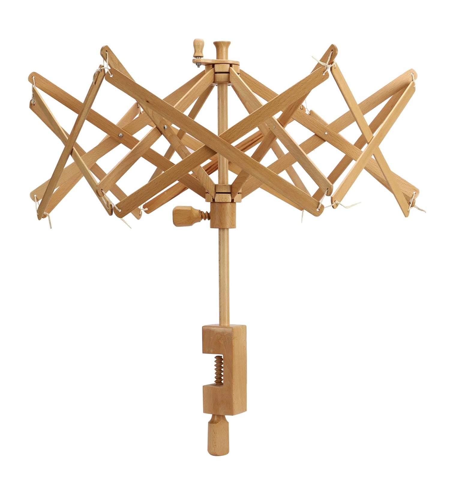 Hand Operated Wooden Yarn Swift Umbrella Winder | Knitting Tool Holder for Wool and Yarn | 24 Inch SW-2045 - Buy Online on GoSupps.com