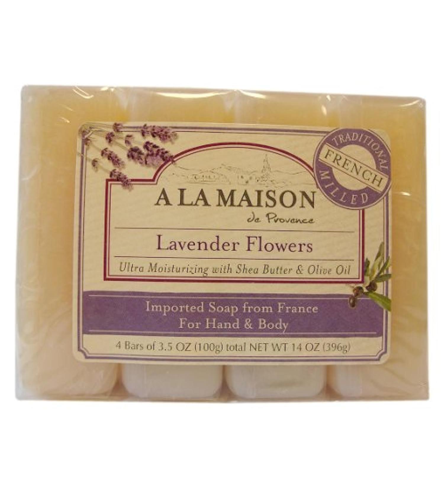 A La Maison Bar Soap Lvndr Flwr Value 4 Ct