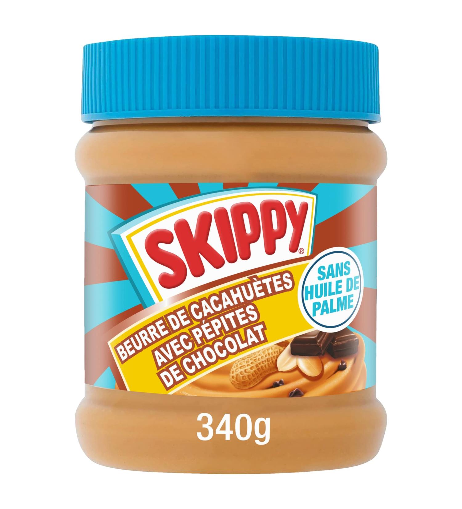 SKIPPY - Peanut Butter With Chocolate Chips Creamy Texture and American Flavor Palm Oil Free 340g 1 Unit (Pack of 1) - Buy Online on GoSupps.com