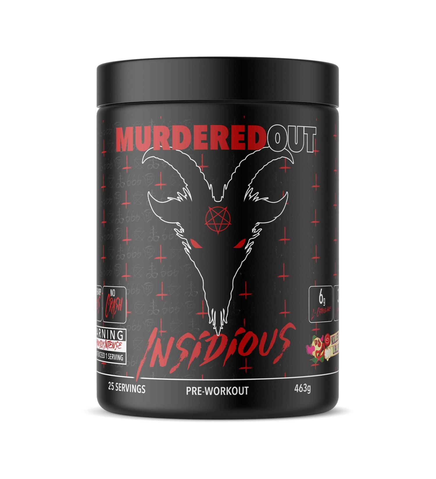 Murdered Out Insidious Pre-Workout 463g Killer Lollipop Zomberry