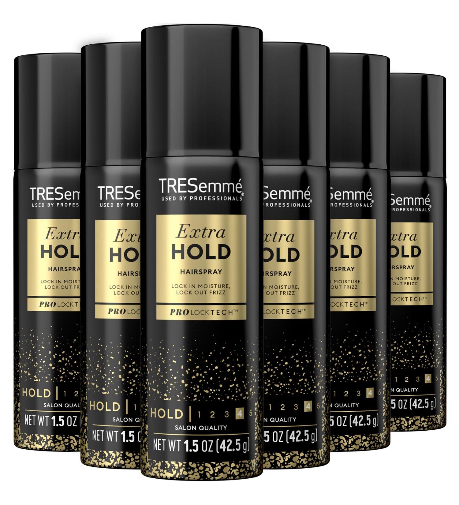 TRESemm Travel-Size Hairspray 6-Pack TRES Two Aerosol Hair Spray Extra Hold Anti-Humidity Anti-Frizz Hair Products 1.5 Oz Ea - Buy Online on GoSupps.com