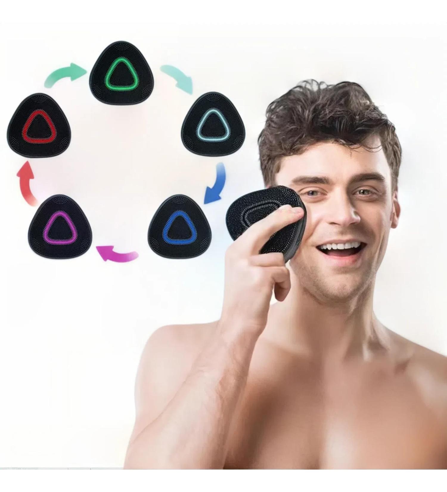 Vibrating Facial Cleansing Brush | Waterproof Silicone Electric Exfoliator | 15 Modes & 5 Functions for Deep Cleansing & Massaging | Rechargeable Face Scrubber - Buy Online on GoSupps.com