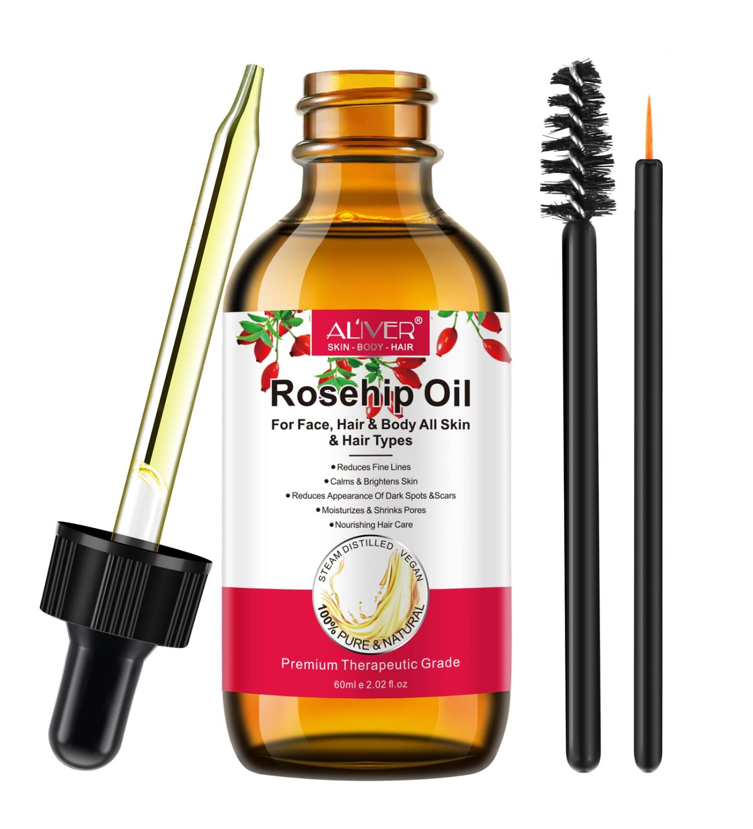 SOLOTREE Rosehip Oil 2.02 FL.OZ | Moisturizer for Face & Skin | Nourishing Hair Care | All Skin & Hair Types - Buy Online on GoSupps.com